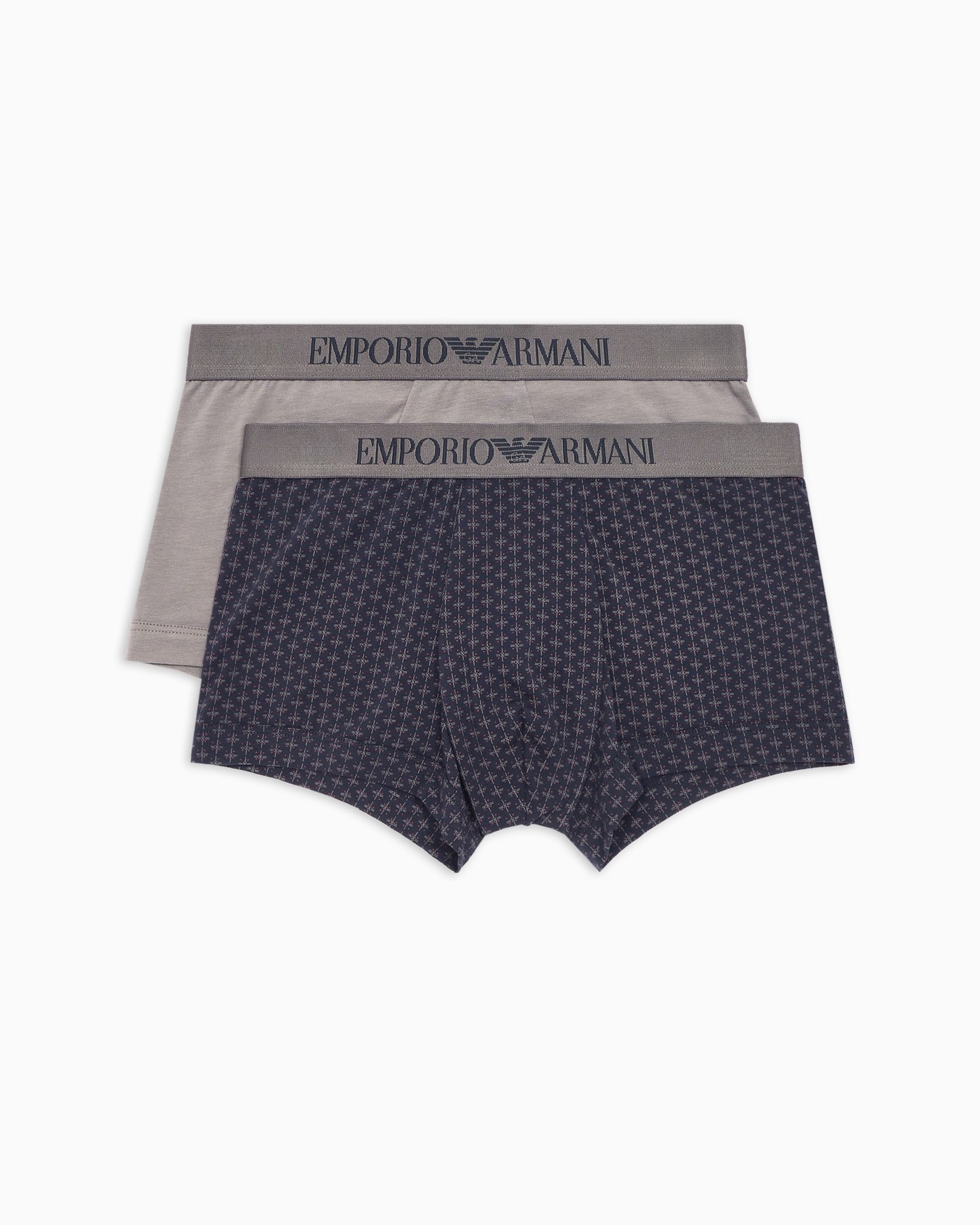 Lot de 2 boxers courts avec imprimé à différents motifs Diapositive 0