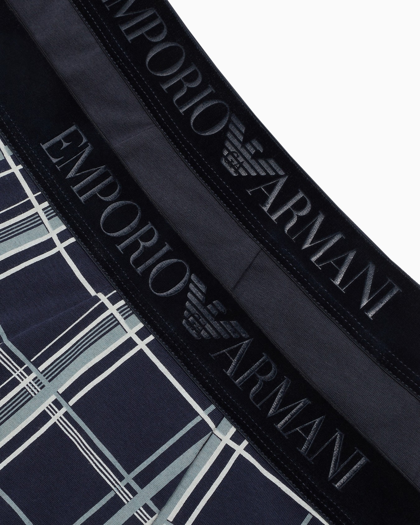 Two-pack of boxer briefs with logo velvet waistband Slide 3