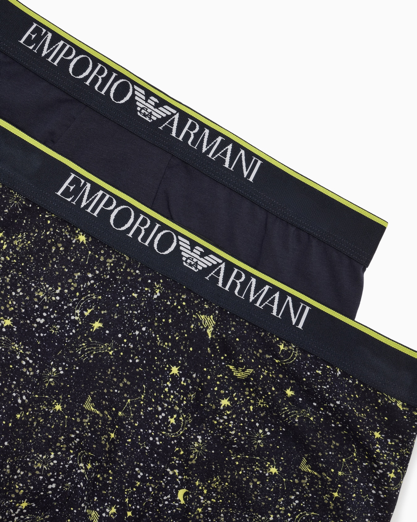 Two-pack of boxer briefs with sparkling stars print Slide 1