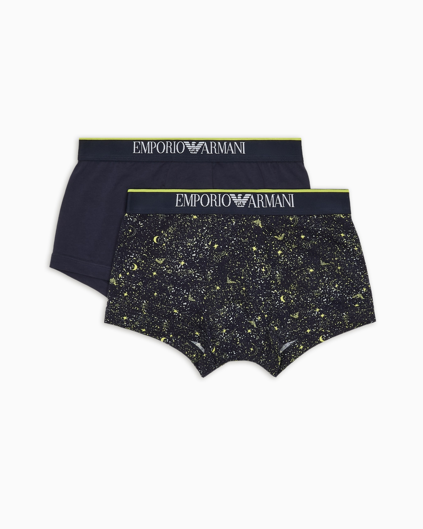 Two-pack of boxer briefs with sparkling stars print Slide 0