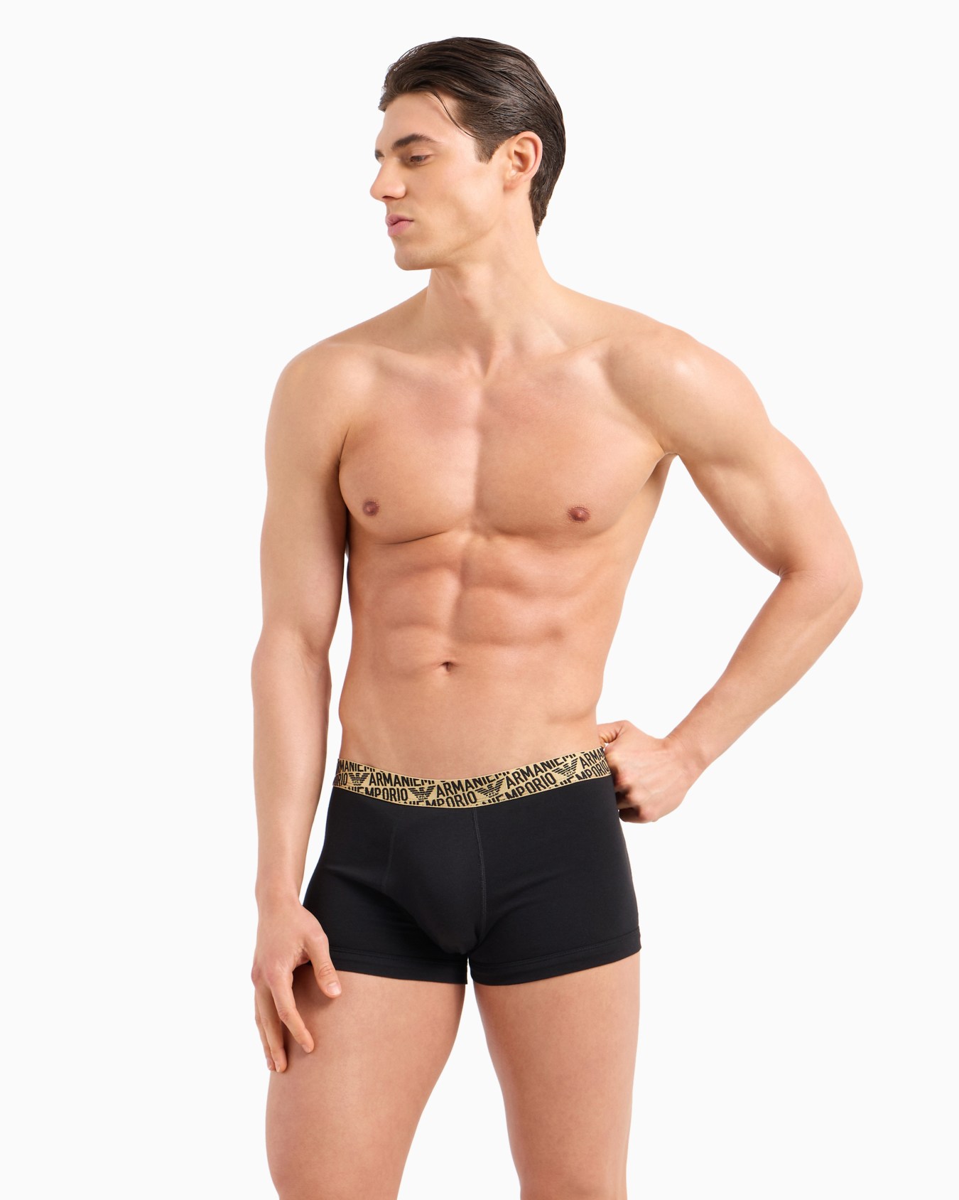 Two-pack of ASV all-over shiny logoband boxer briefs Slide 1
