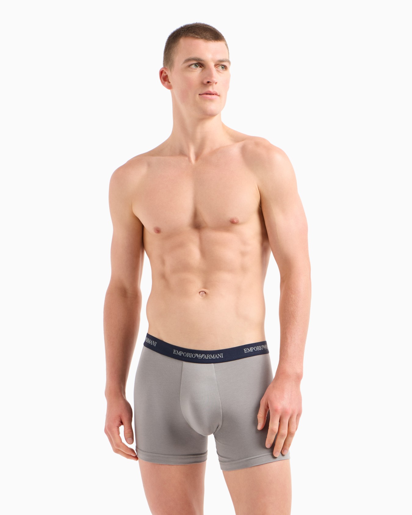 Two-pack of boxer briefs with core logo band Slide 1