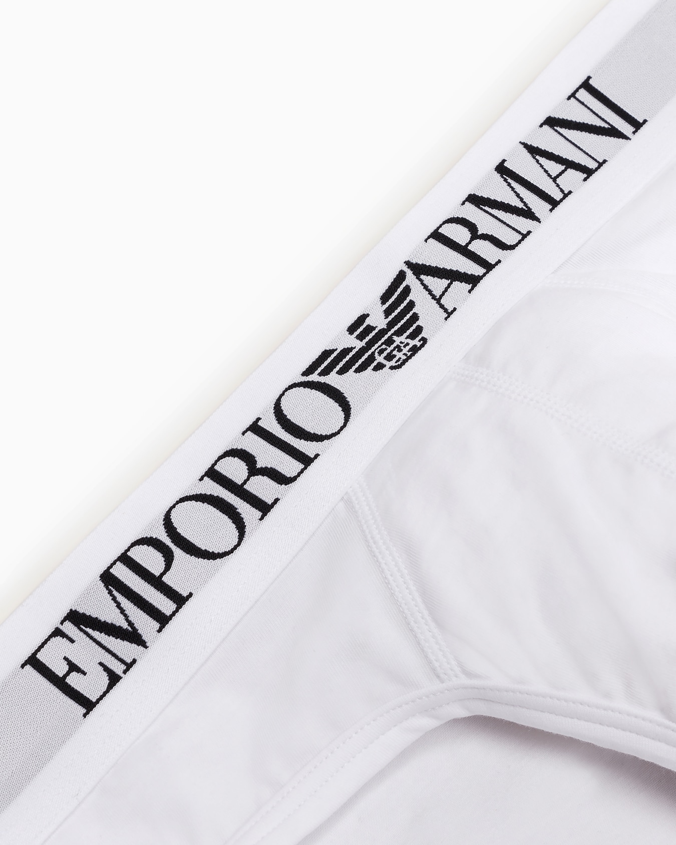 Calzoncillo slip básico con cintura con logotipo Diapositiva 1