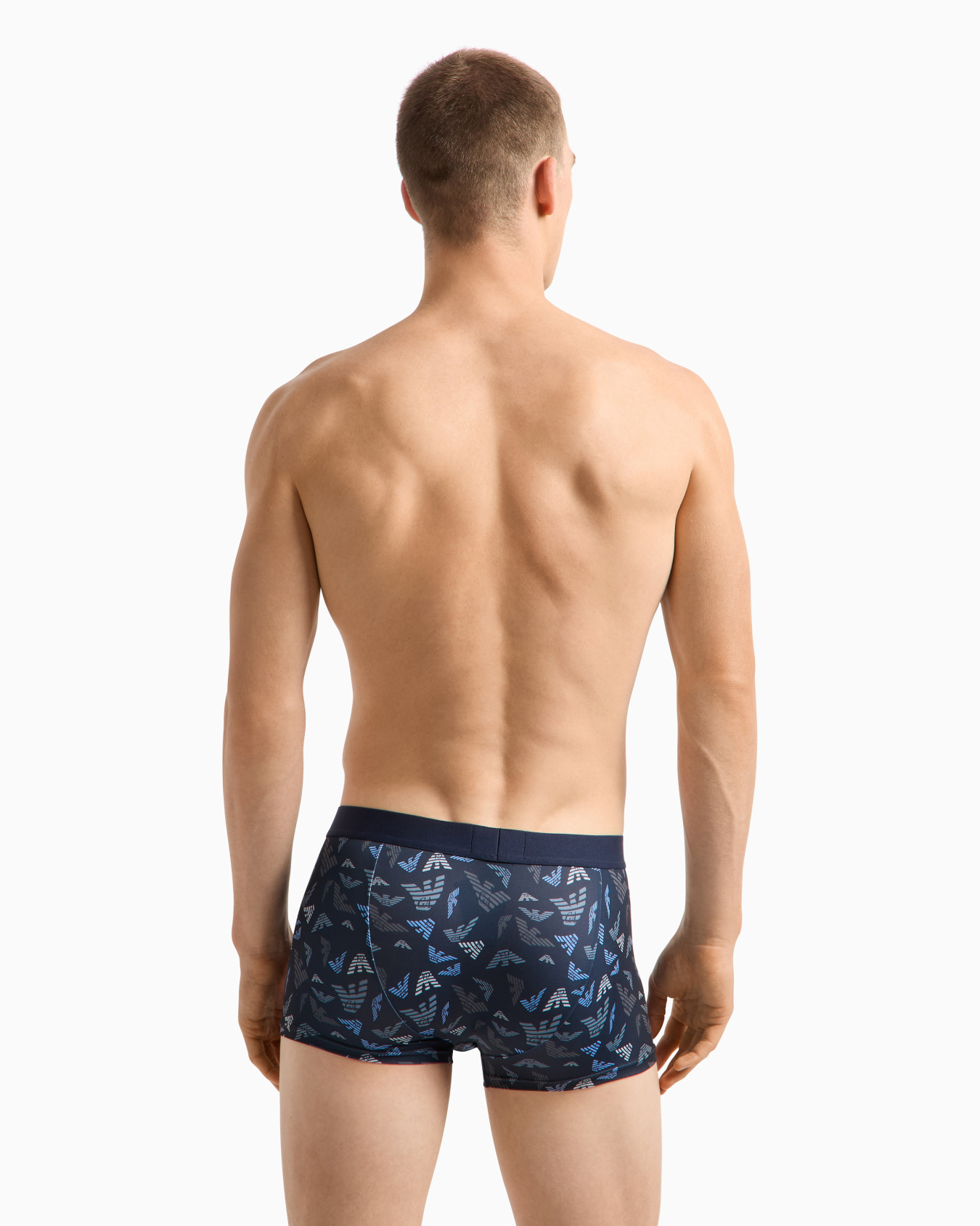 ASV Eng anliegende Boxershorts aus recycelter Mikrofaser mit Allover-Print Folie 2