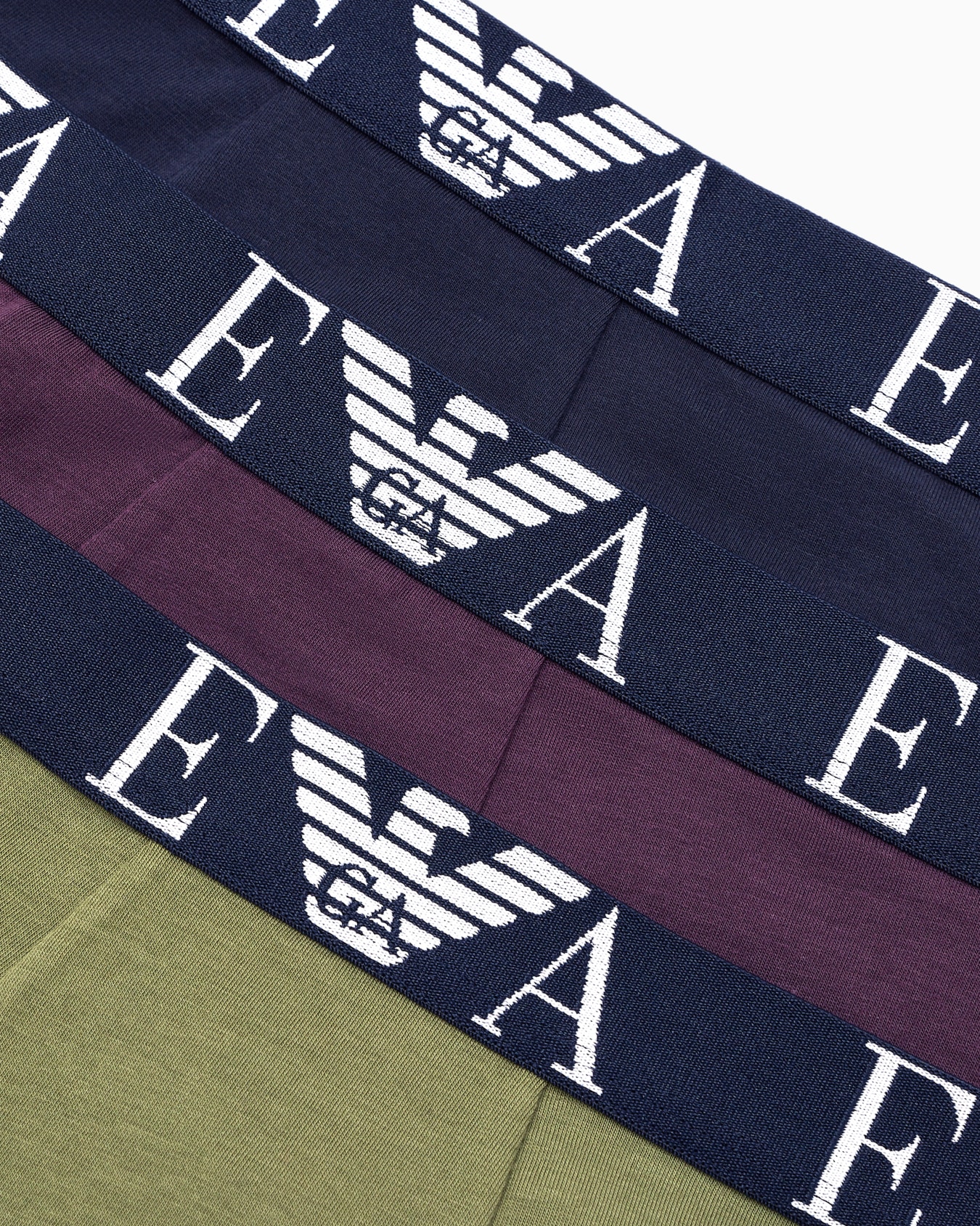Three-pack of boxer briefs with bold monogram logo Slide 3