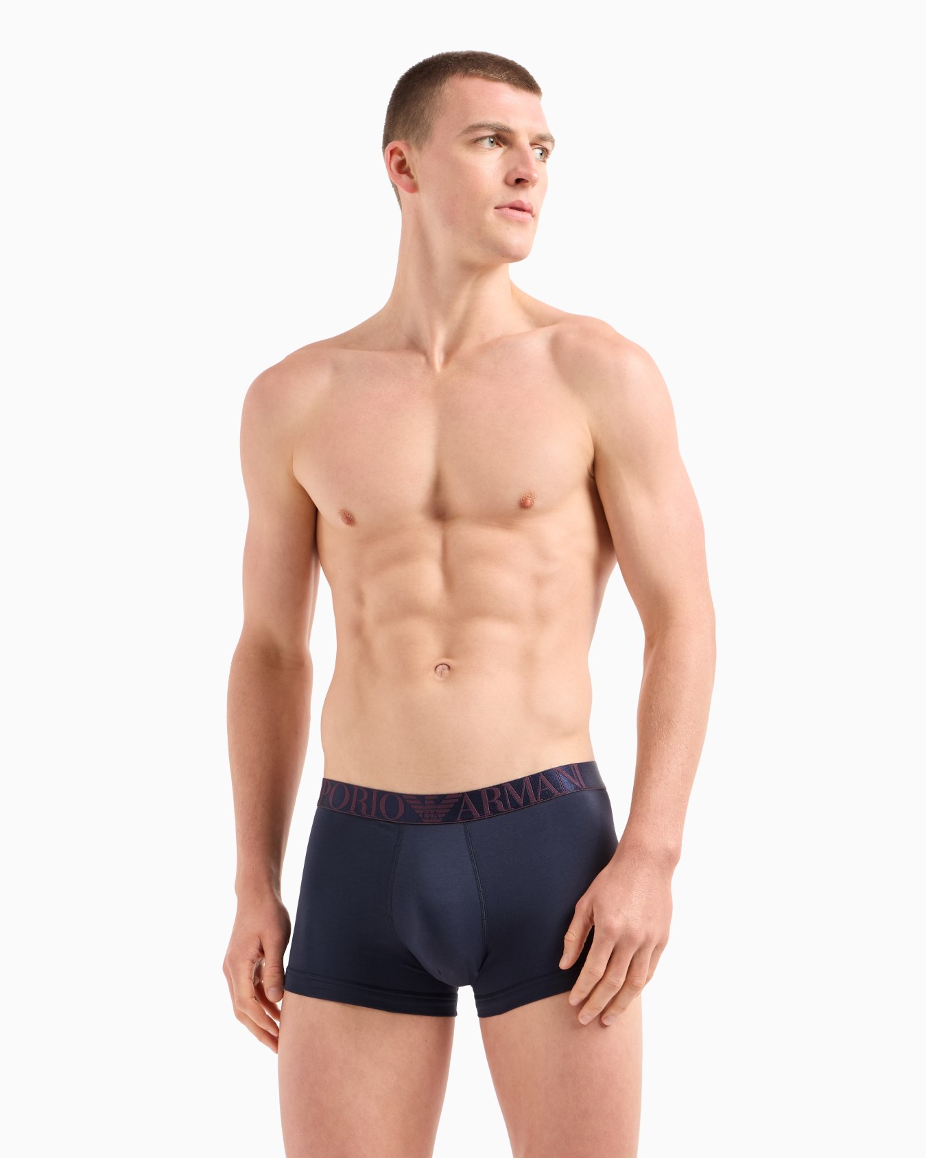 Three-pack of ASV shiny logoband organic-cotton boxer briefs Slide 1