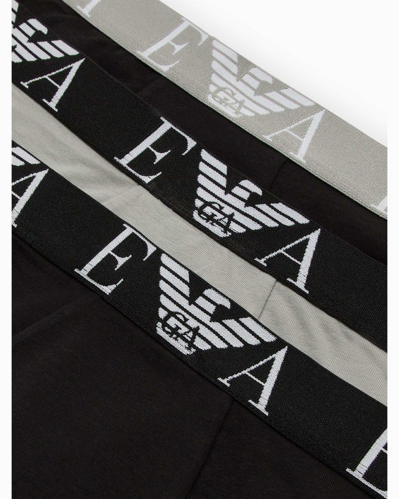 Three-pack of boxer briefs with bold monogram logo Slide 3
