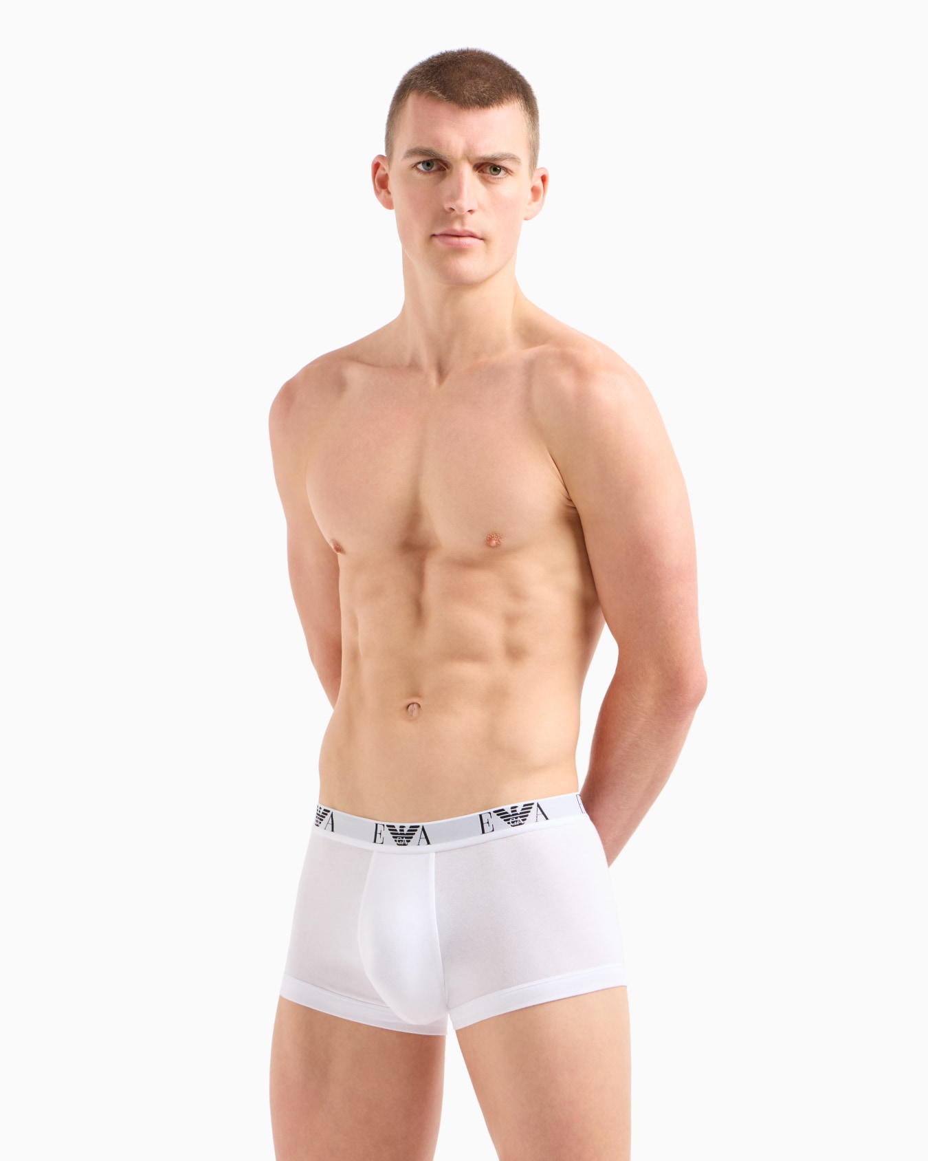 Three-pack of boxer briefs with essential monogram logo Slide 1