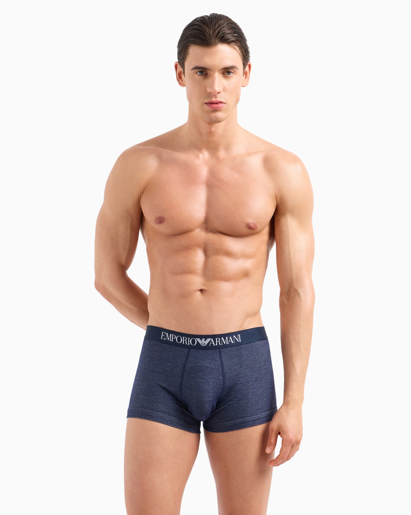 Indigo jacquard boxer briefs Slide 1
