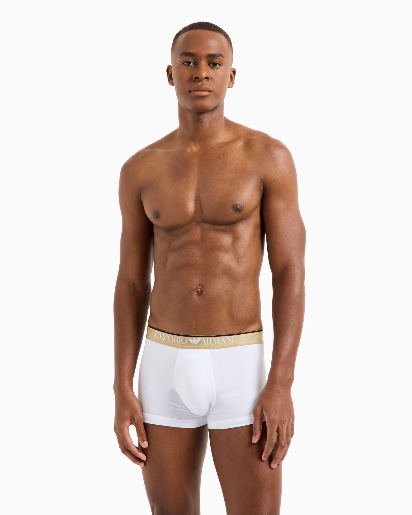 Boxer court en coton biologique bande logo brillante ASV Diapositive 1