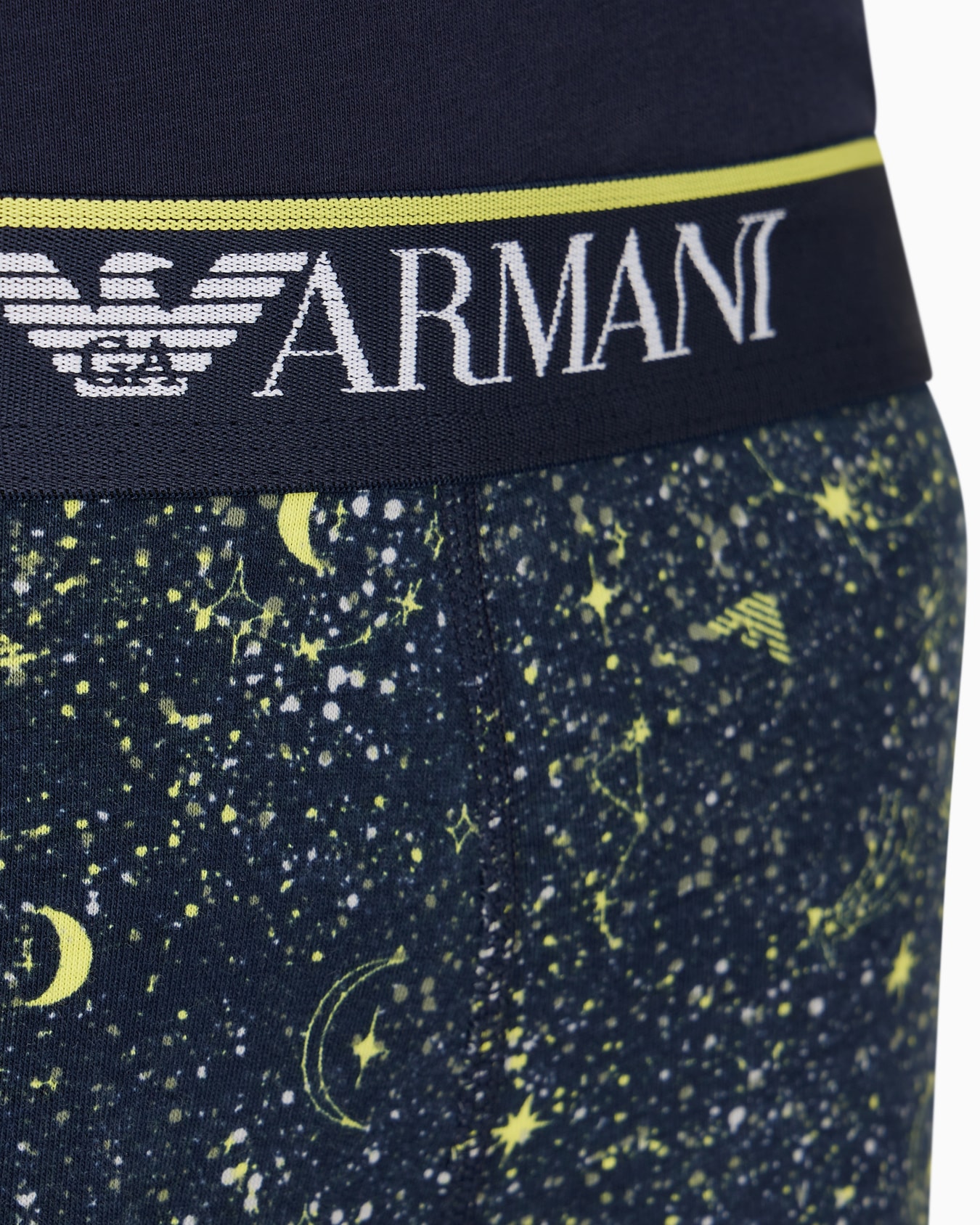 Conjunto de camiseta interior y calzoncillo bóxer con estampado de estrellas brillantes Diapositiva 3