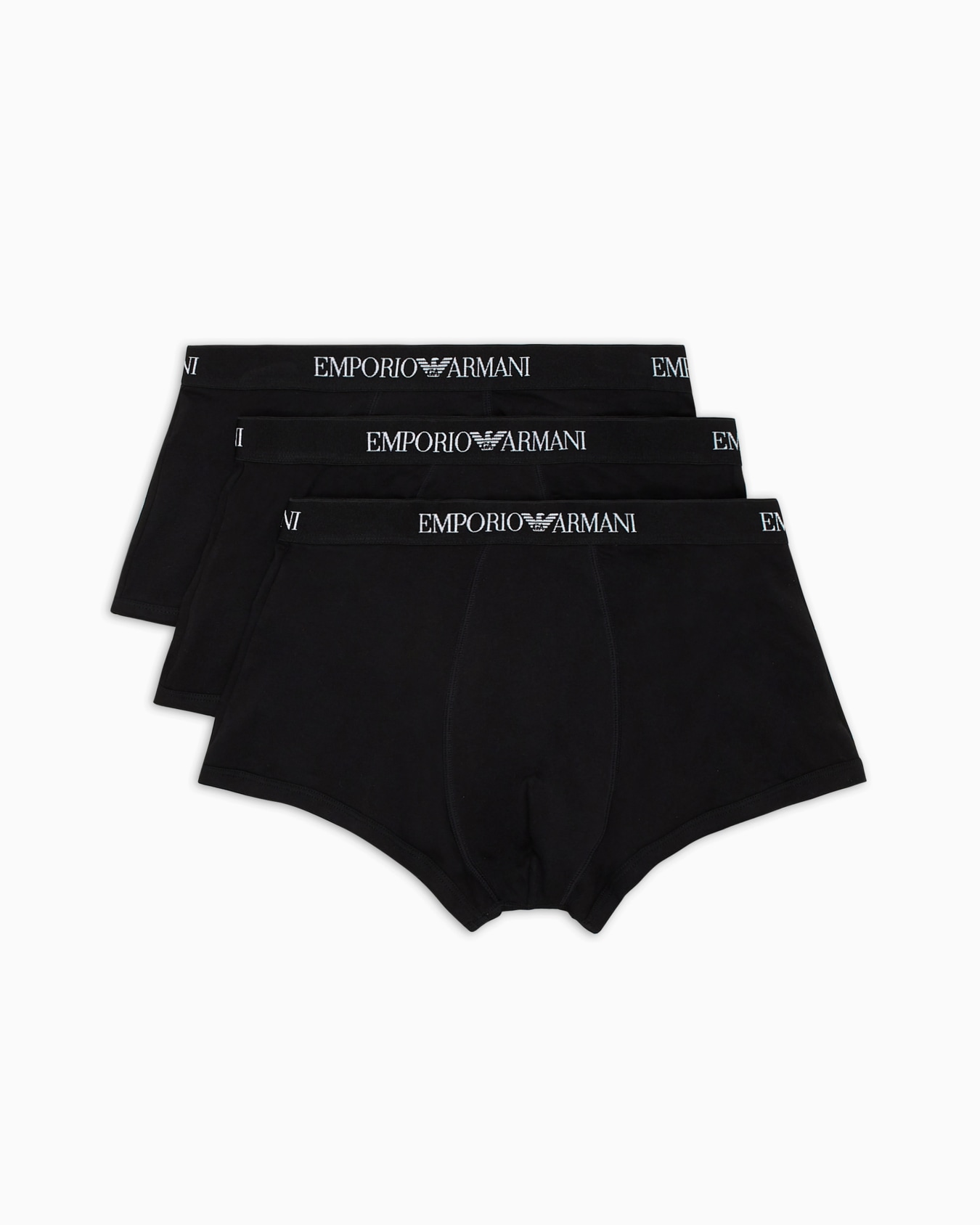 Three-pack of pure cotton basic boxer briefs Slide 0