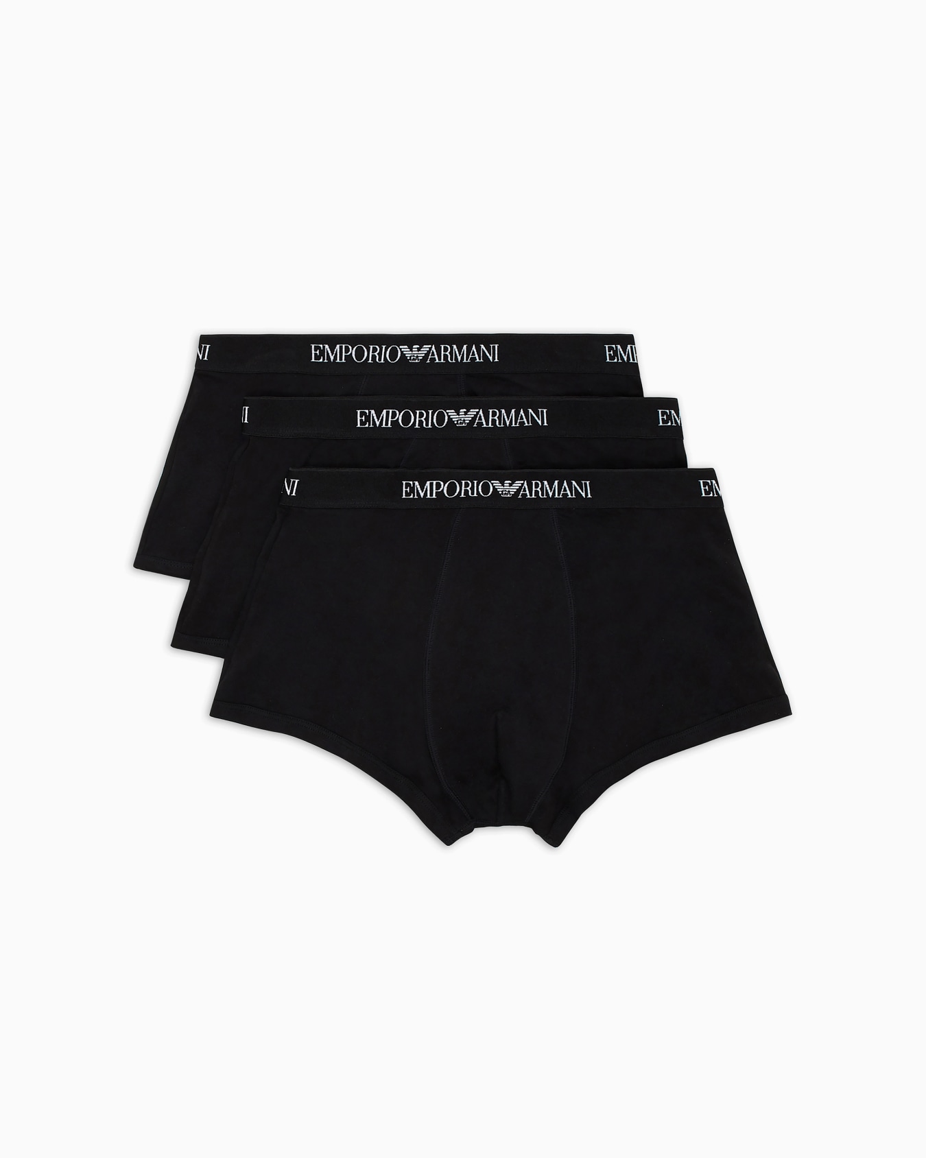 Three-pack of pure cotton basic boxer briefs Slide 0