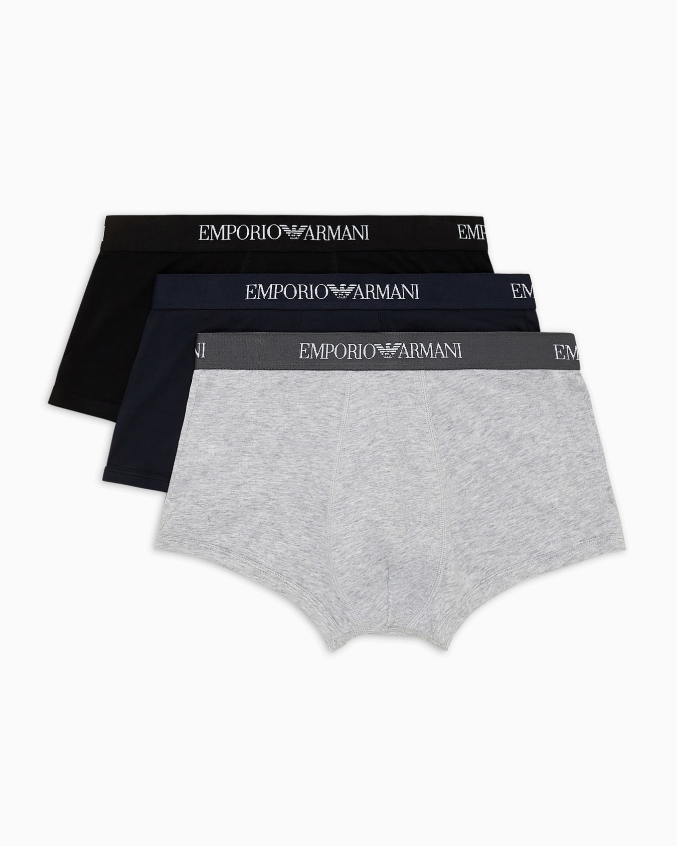 Three-pack of pure cotton basic boxer briefs Slide 0