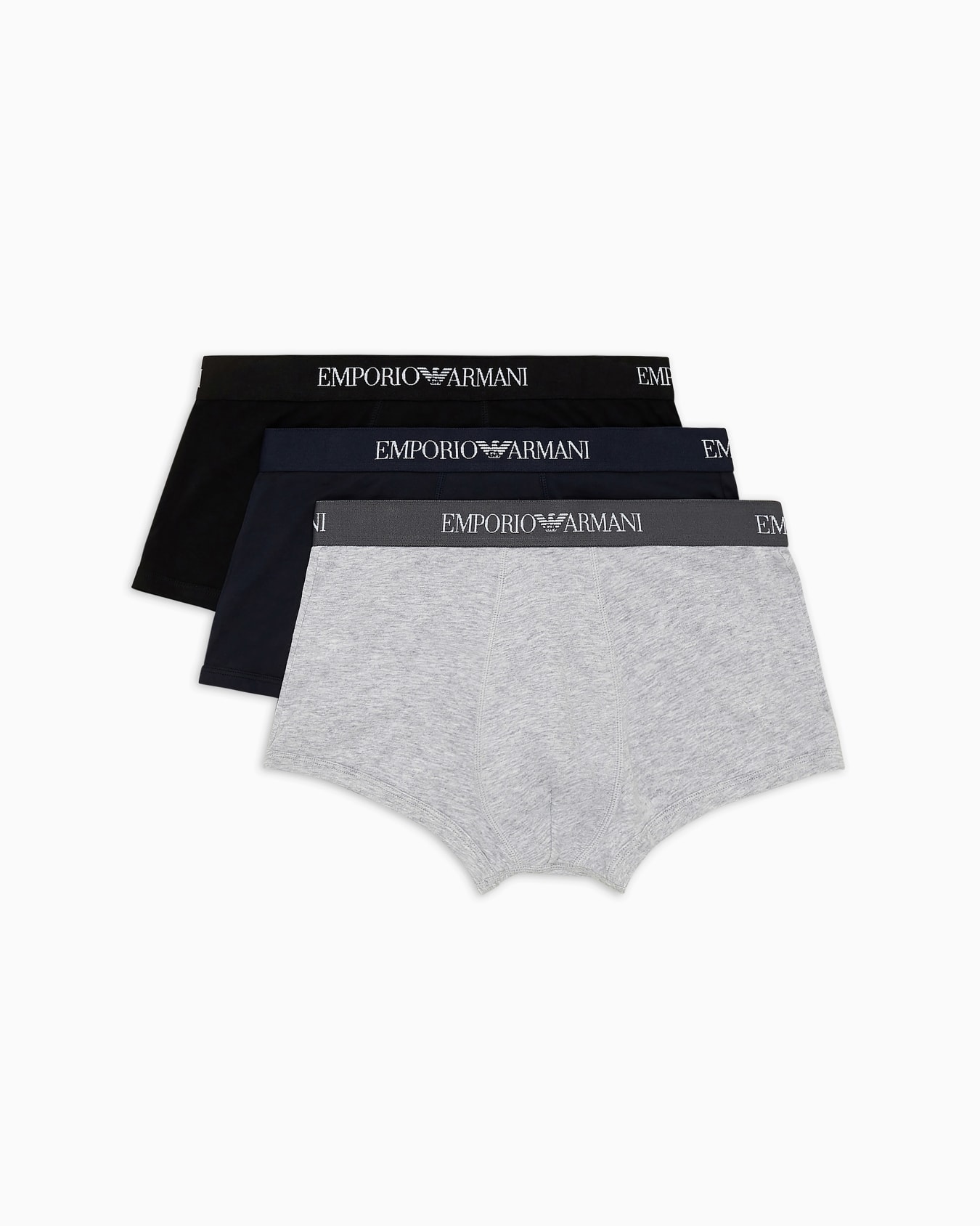 Three-pack of pure cotton basic boxer briefs Slide 0