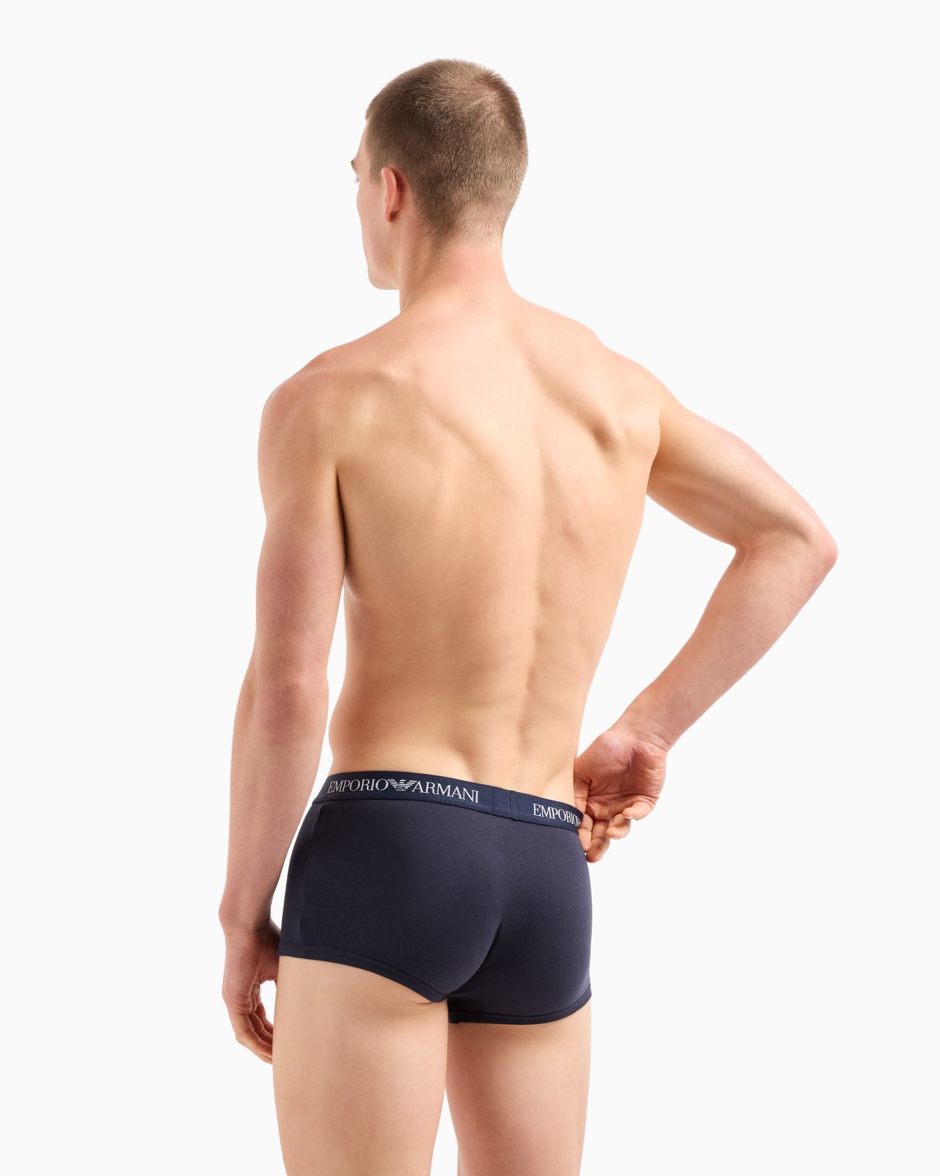 Three-pack of pure cotton basic boxer briefs Slide 2