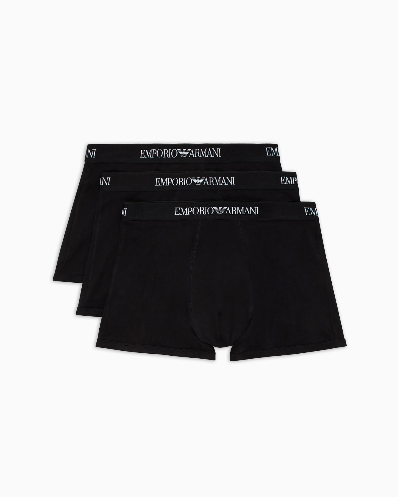 Three-pack of pure cotton basic boxer briefs Slide 0