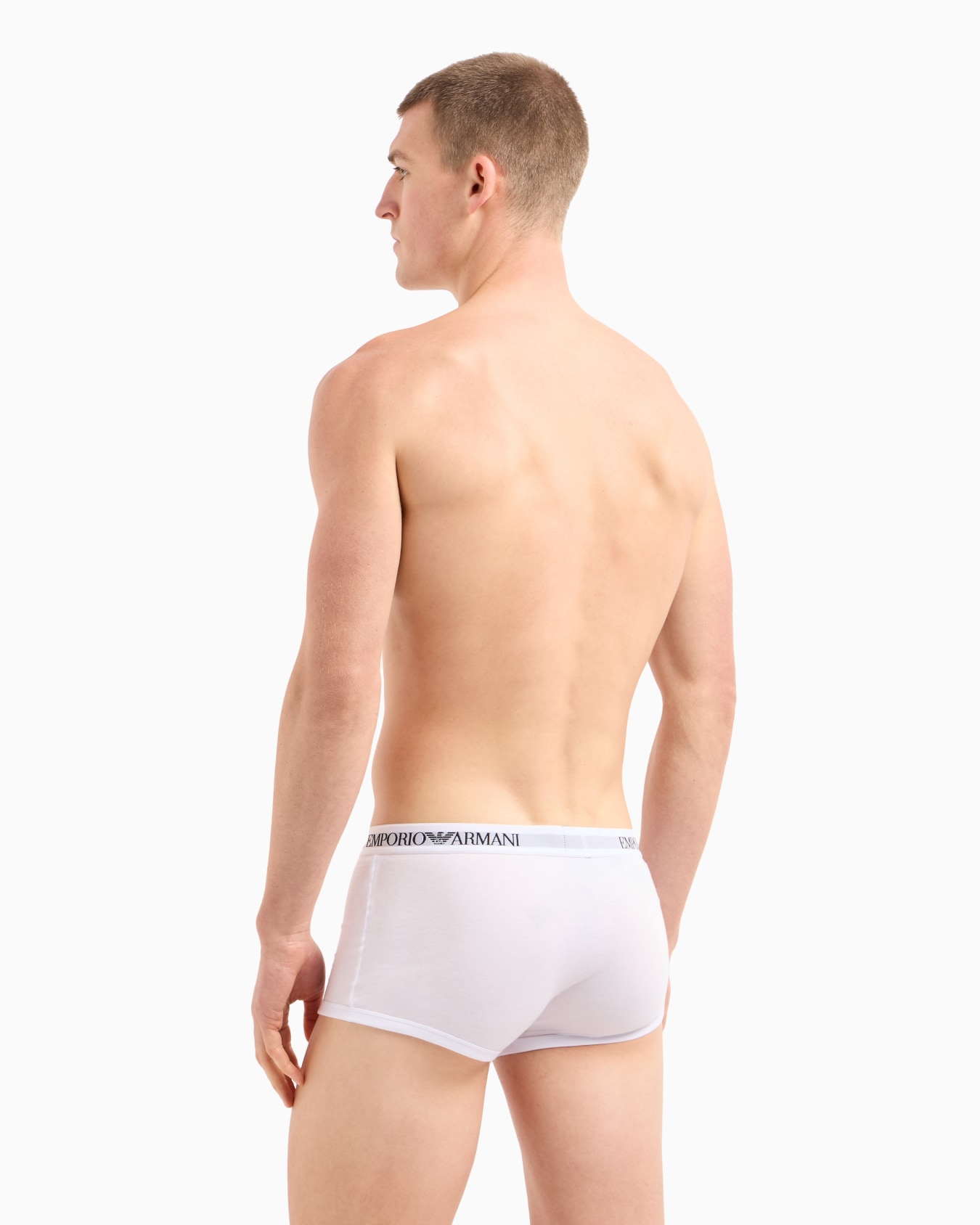 Two-pack of pure cotton basic boxer briefs Slide 2