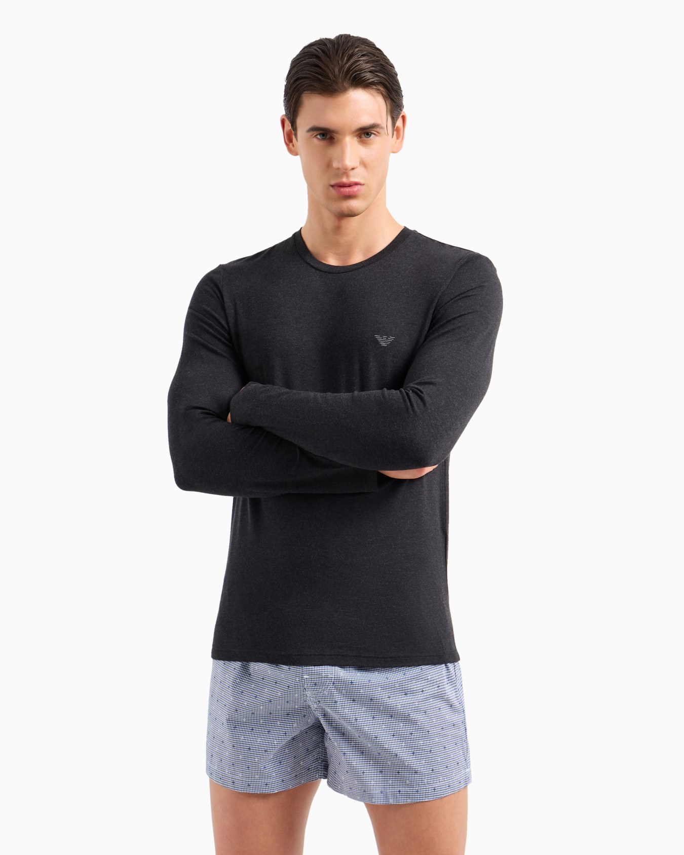 Wool-look viscose loungewear top Slide 1