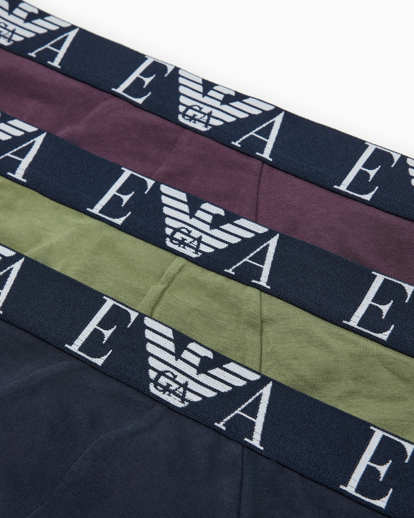 Three-pack of briefs with bold monogram logo Slide 3