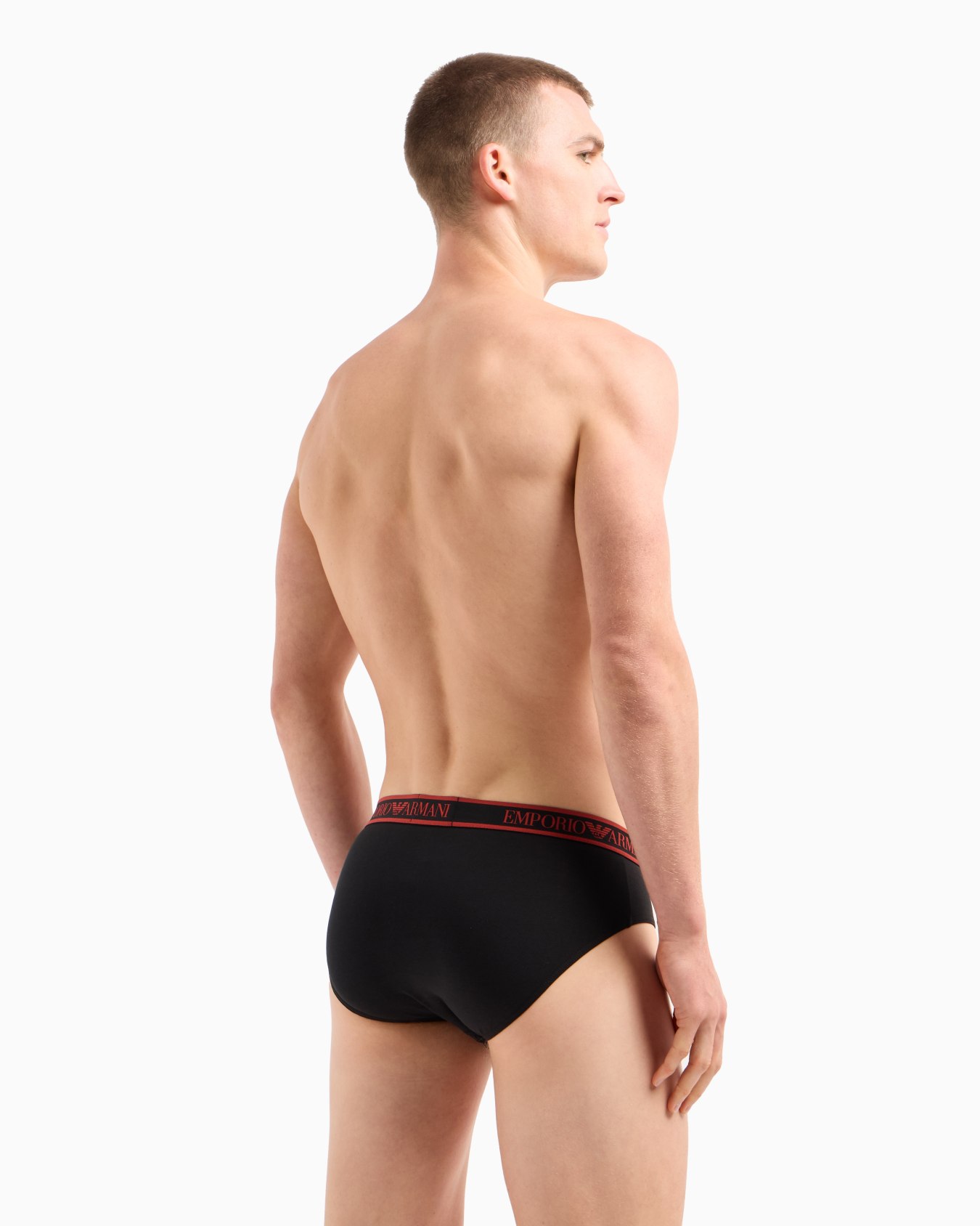 Three-pack of briefs with Core logo waistband Slide 2