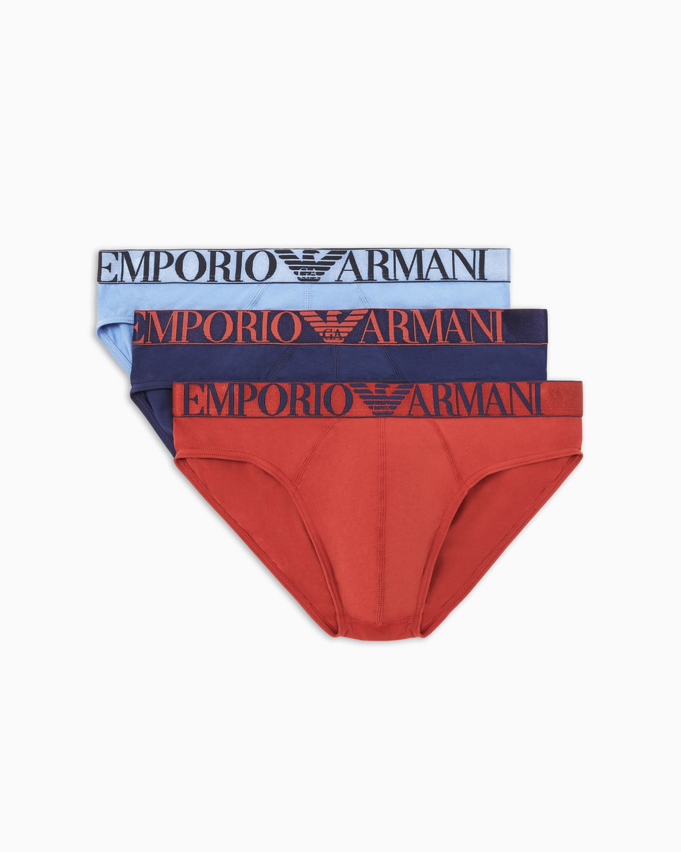 3er-Pack ASV Slip aus Bio-Baumwolle mit glänzendem Logoband Folie 0