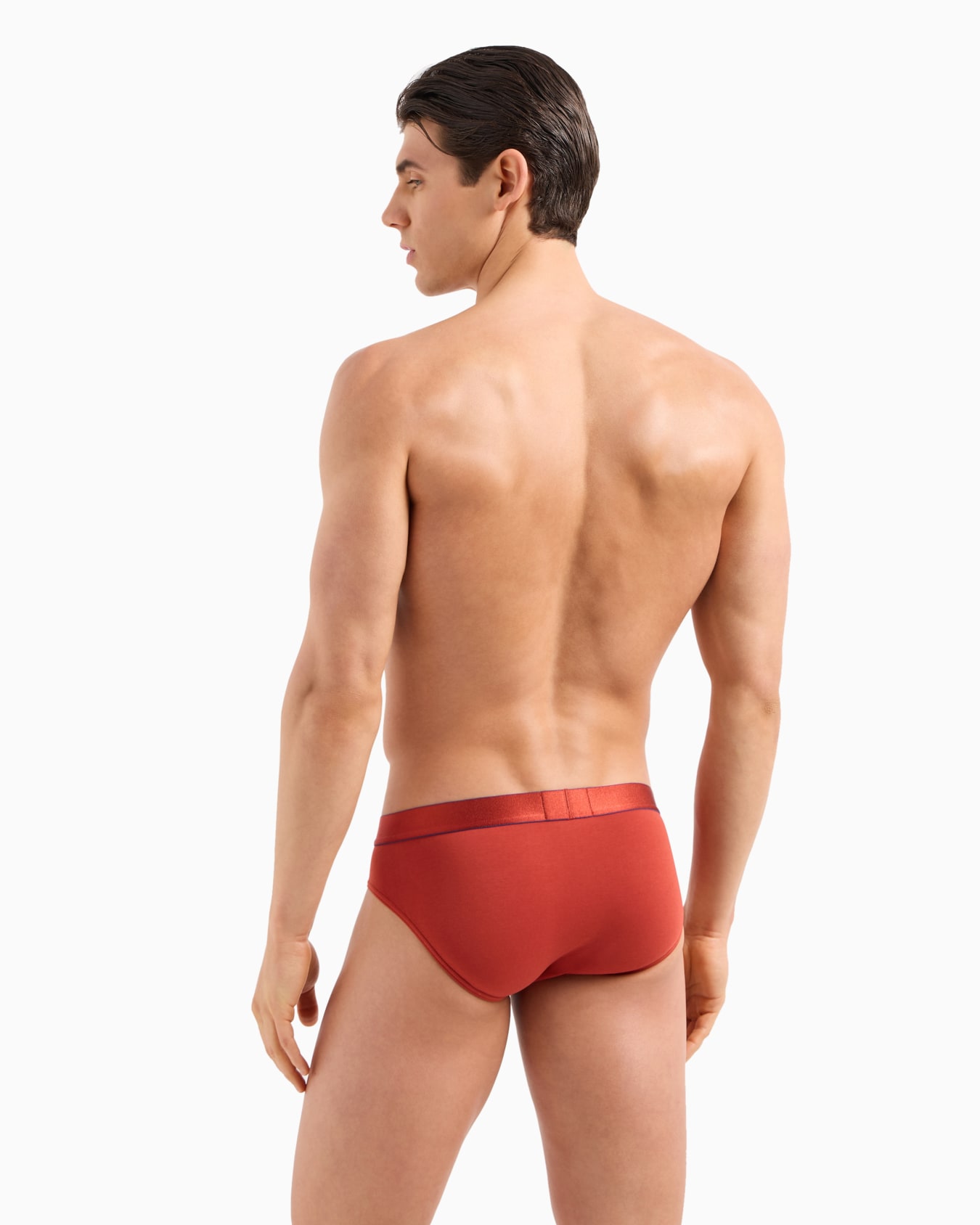 3er-Pack ASV Slip aus Bio-Baumwolle mit glänzendem Logoband Folie 2