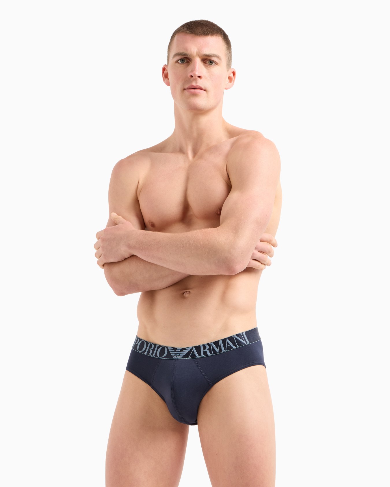 3er-Pack ASV Slip aus Bio-Baumwolle mit glänzendem Logoband Folie 1