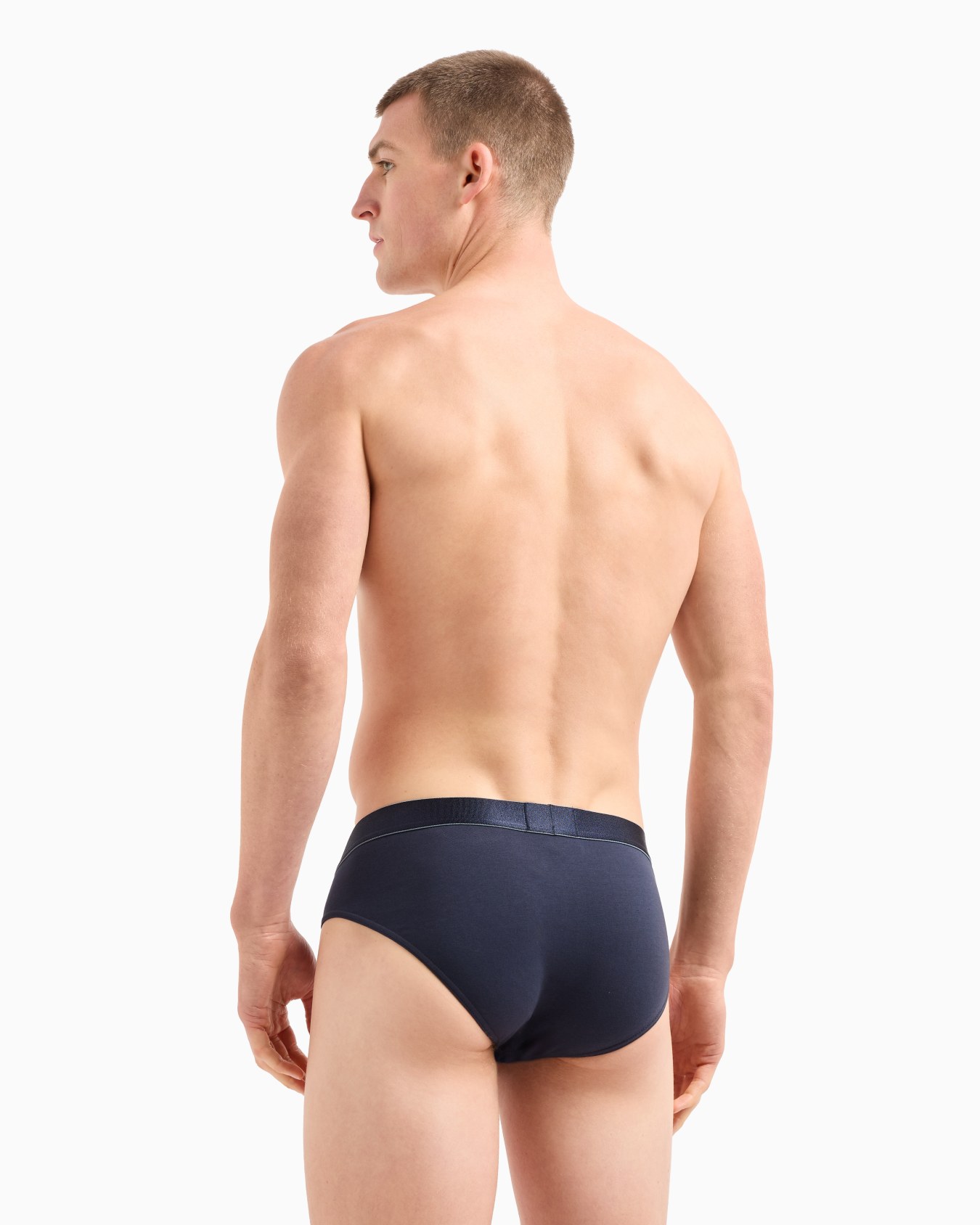 3er-Pack ASV Slip aus Bio-Baumwolle mit glänzendem Logoband Folie 2