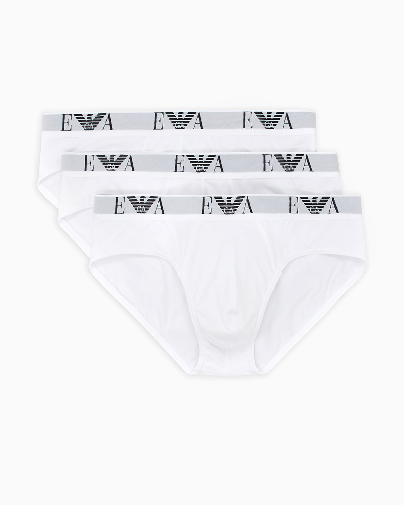 Paquete de tres calzoncillos slip con logotipo de monograma Essential Diapositiva 0