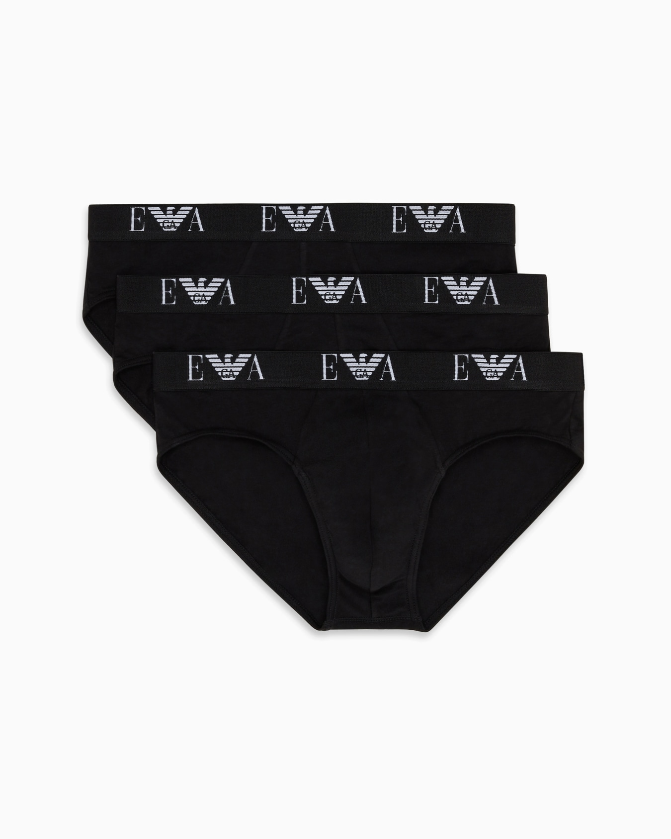 Three-pack of briefs with essential monogram logo Slide 0