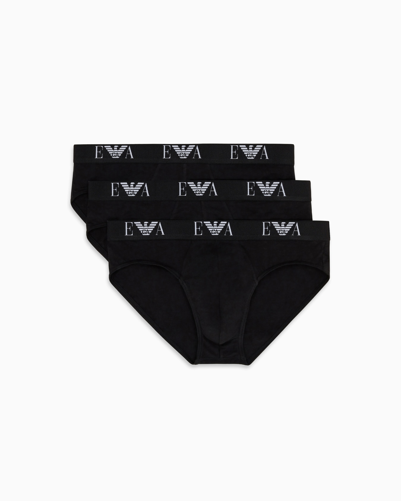 Three-pack of briefs with essential monogram logo Slide 0