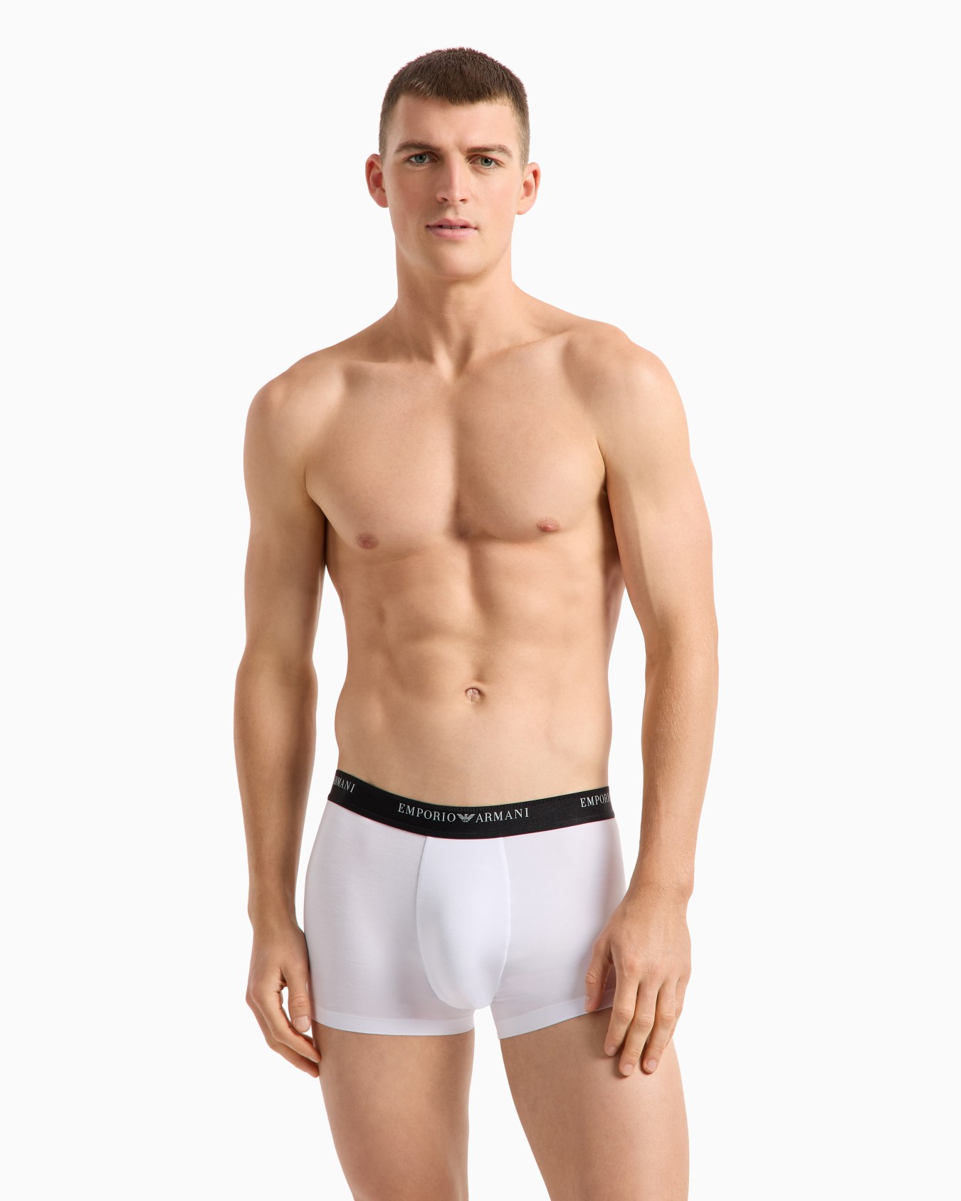 Soft modal boxer briefs with logo waist Slide 1