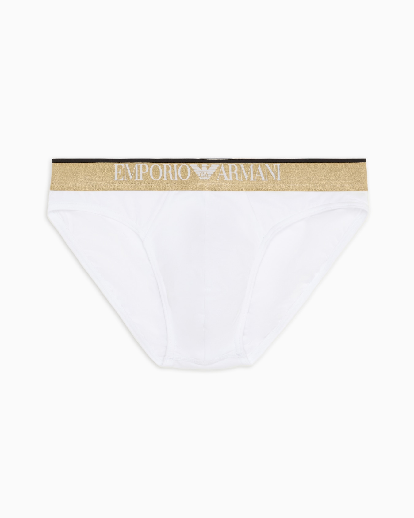 Slip taille élastique avec bande logo brillante Diapositive 0