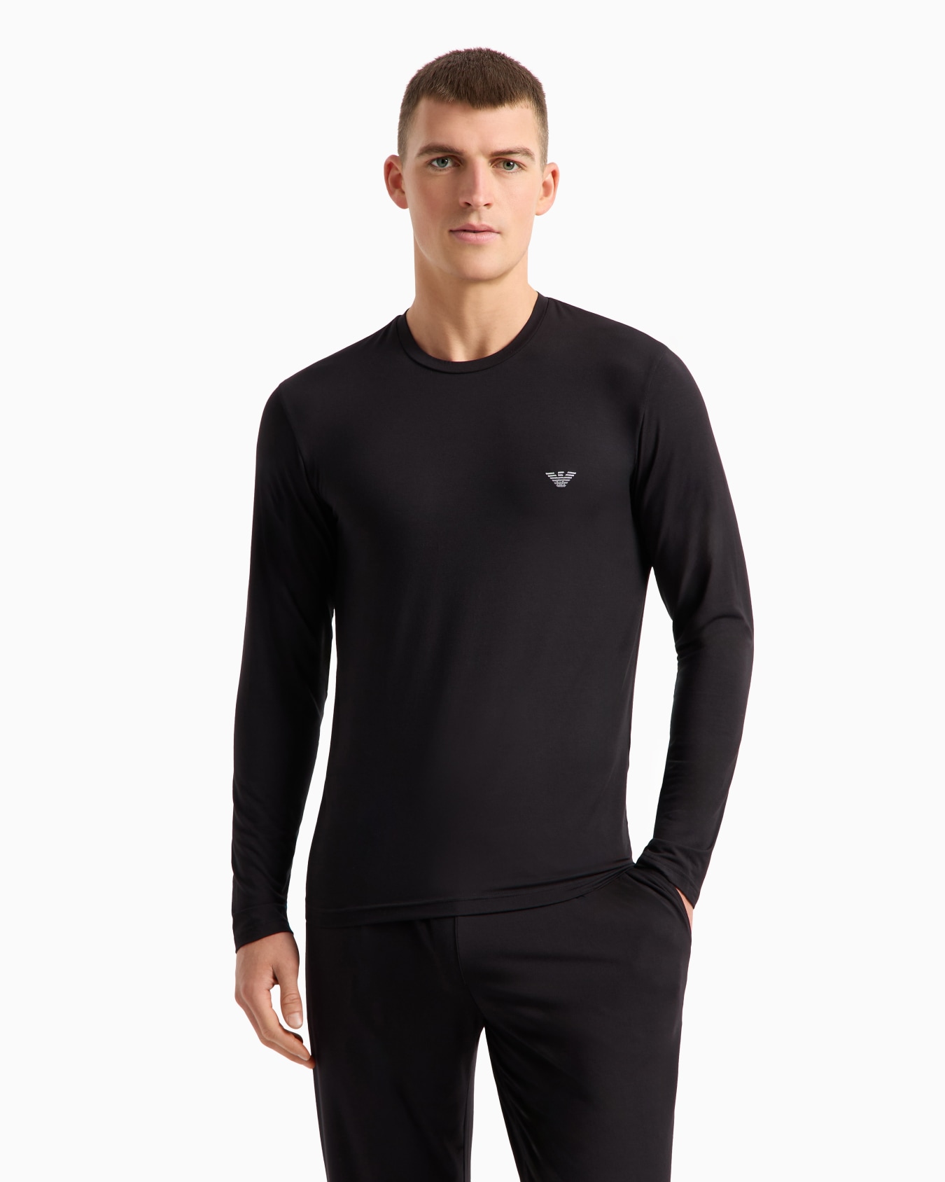 Jersey de estar por casa de corte ceñido en modal suave Diapositiva 1