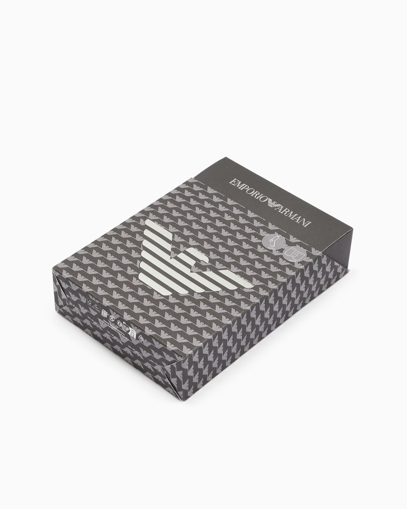 Geschenkbox bestehend aus eng anliegender Boxershorts und Socken mit festlichem Muster Folie 4