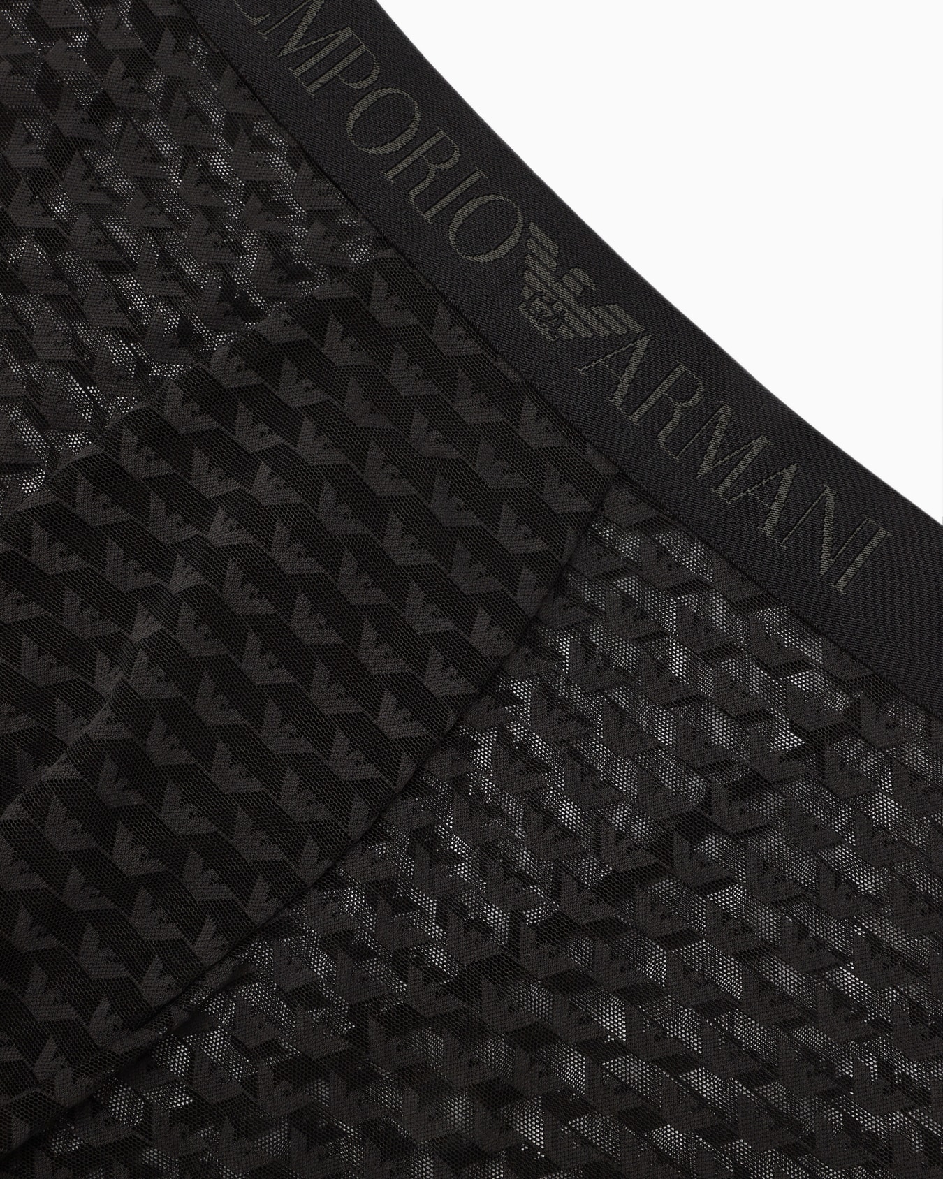 Jacquard mesh boxer briefs with all-over eagle logo Slide 3