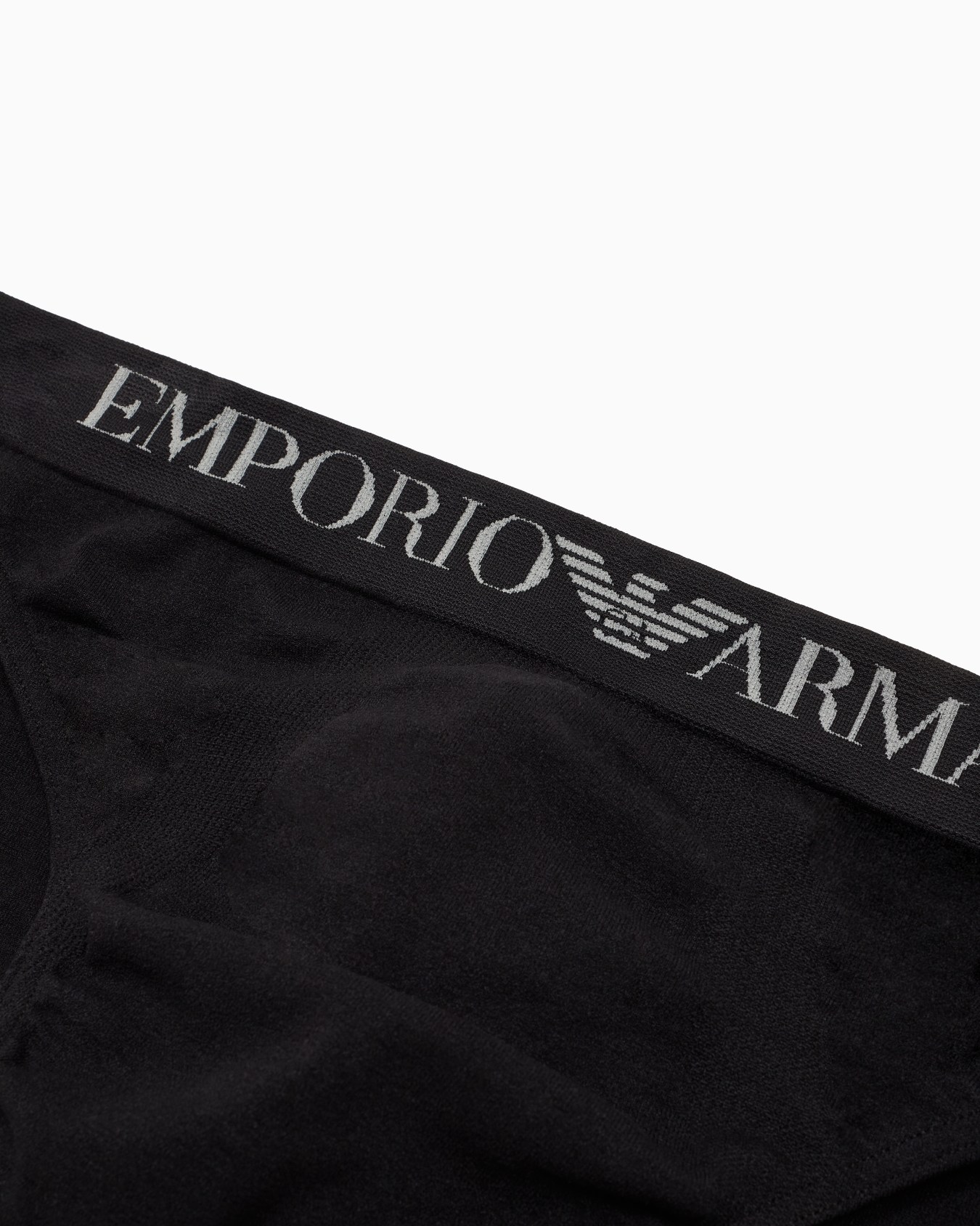 Seamless fabric briefs with logo waistband Slide 3