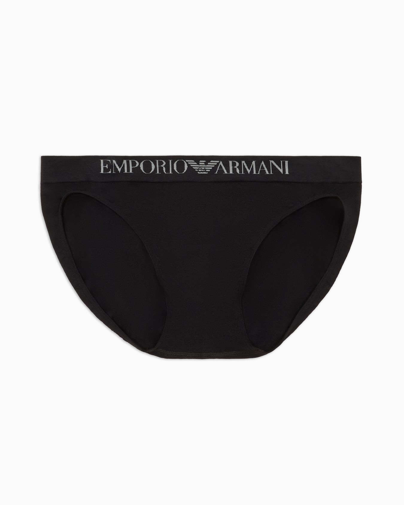 Seamless fabric briefs with logo waistband Slide 0