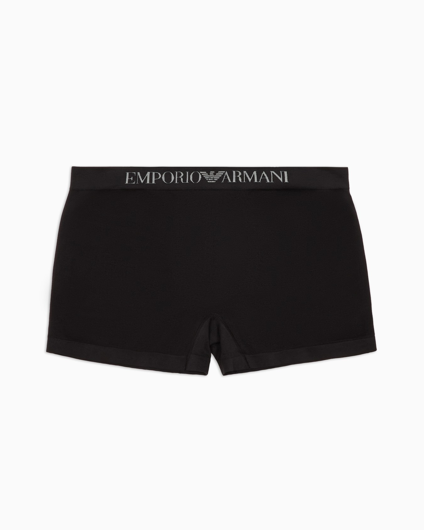 Seamless fabric boxer briefs with logo waistband Slide 0