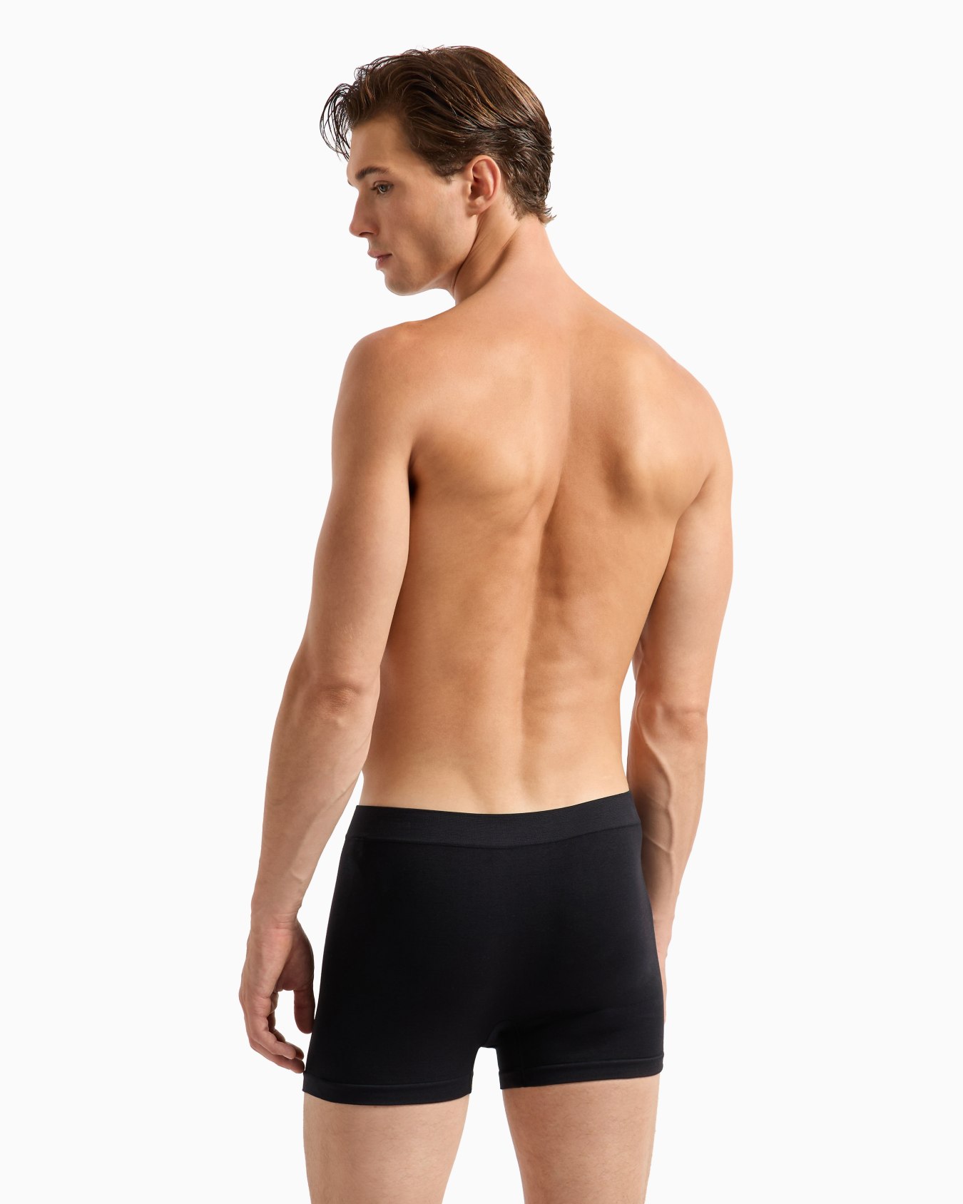 Seamless fabric boxer briefs with logo waistband Slide 2