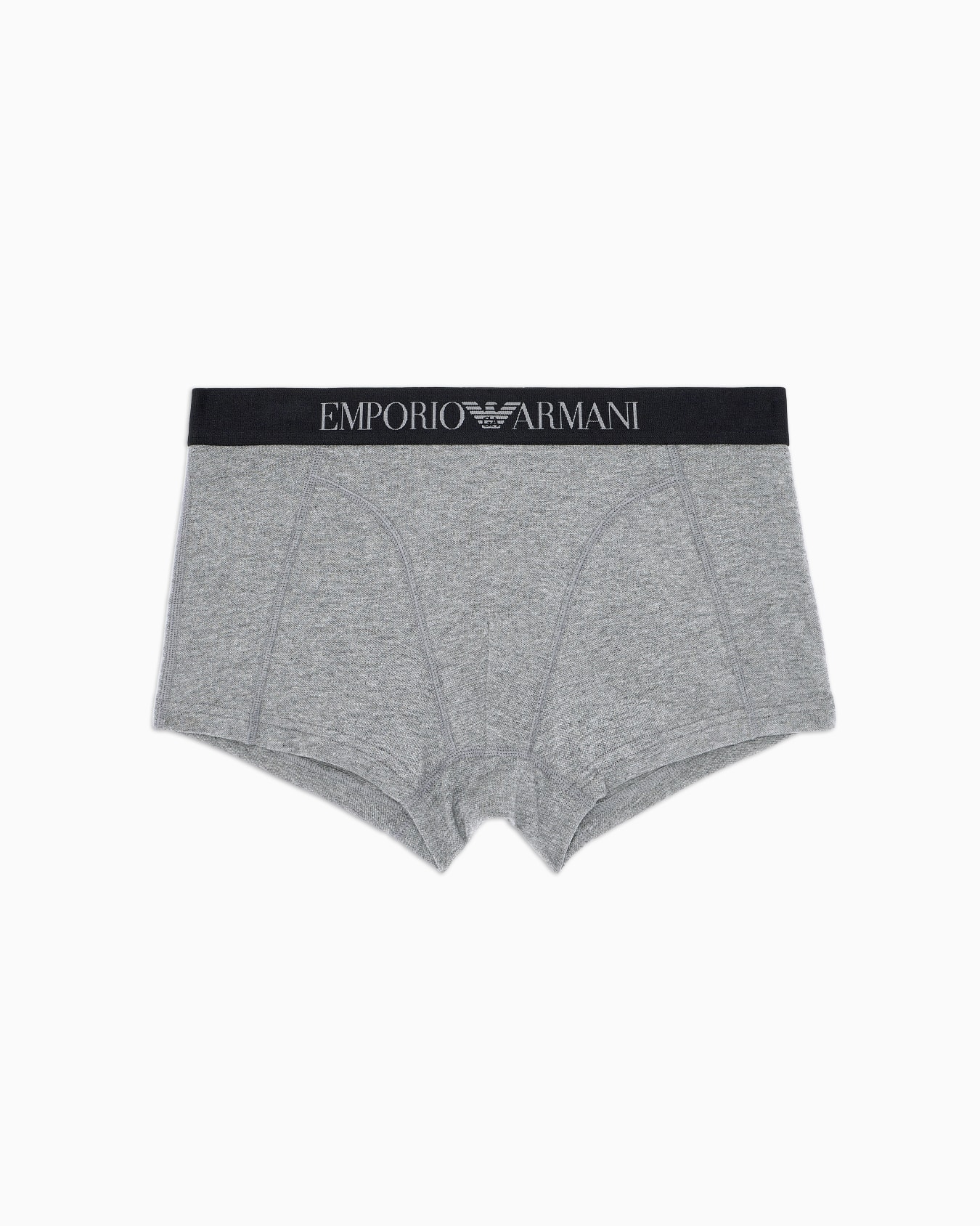 Stretch piqué boxer briefs with logo waist Slide 0
