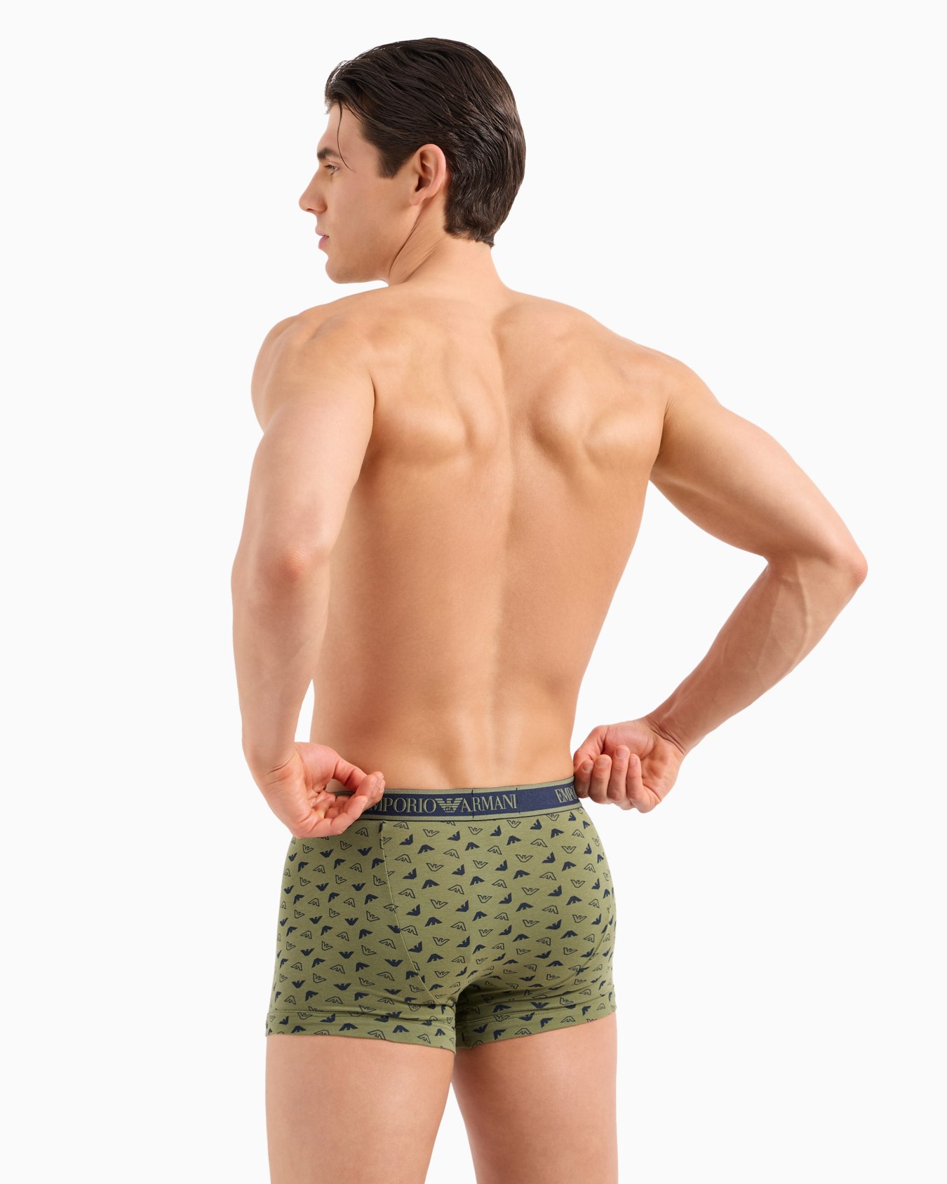 Three-pack of boxer briefs with core logo waistband Slide 2