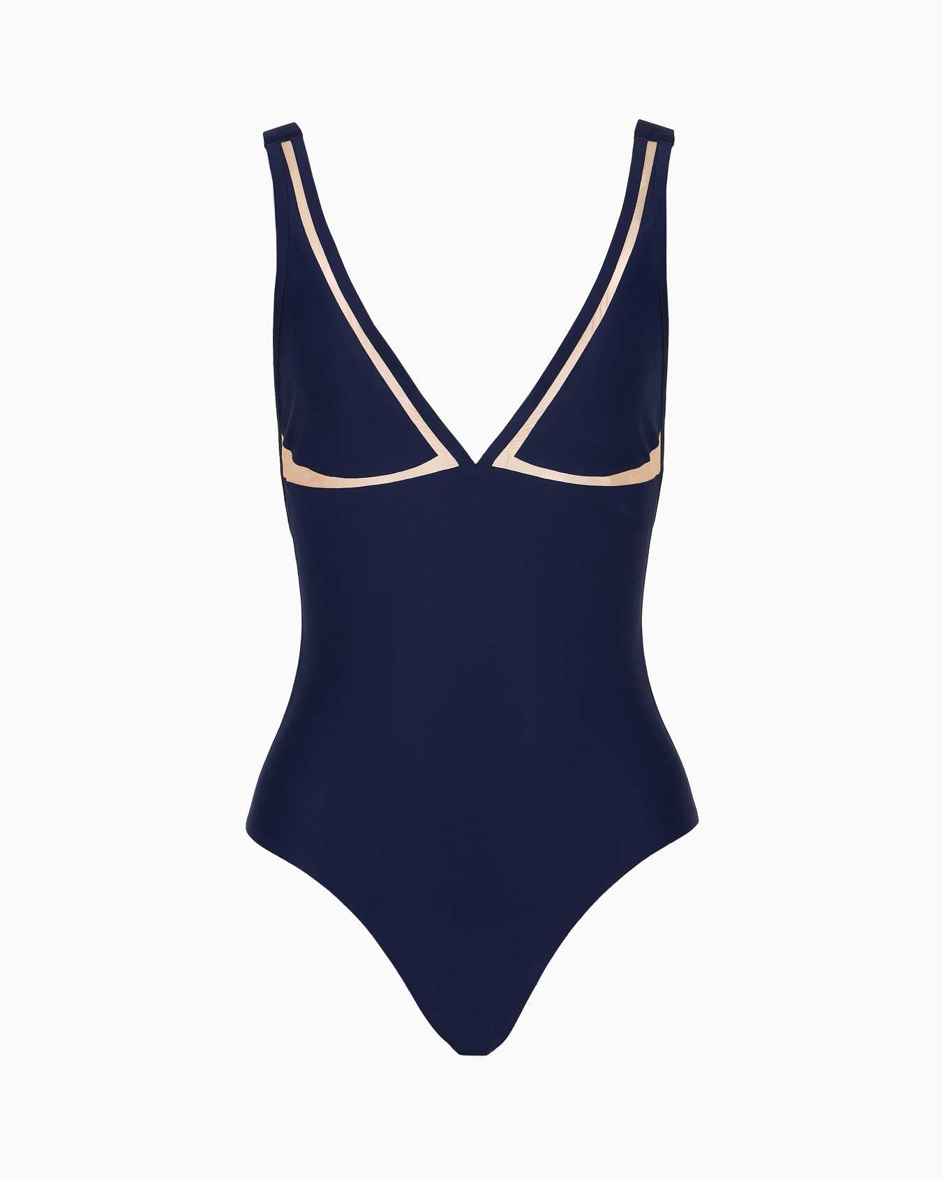 One-piece swimsuit with tulle details Diapositiva 0