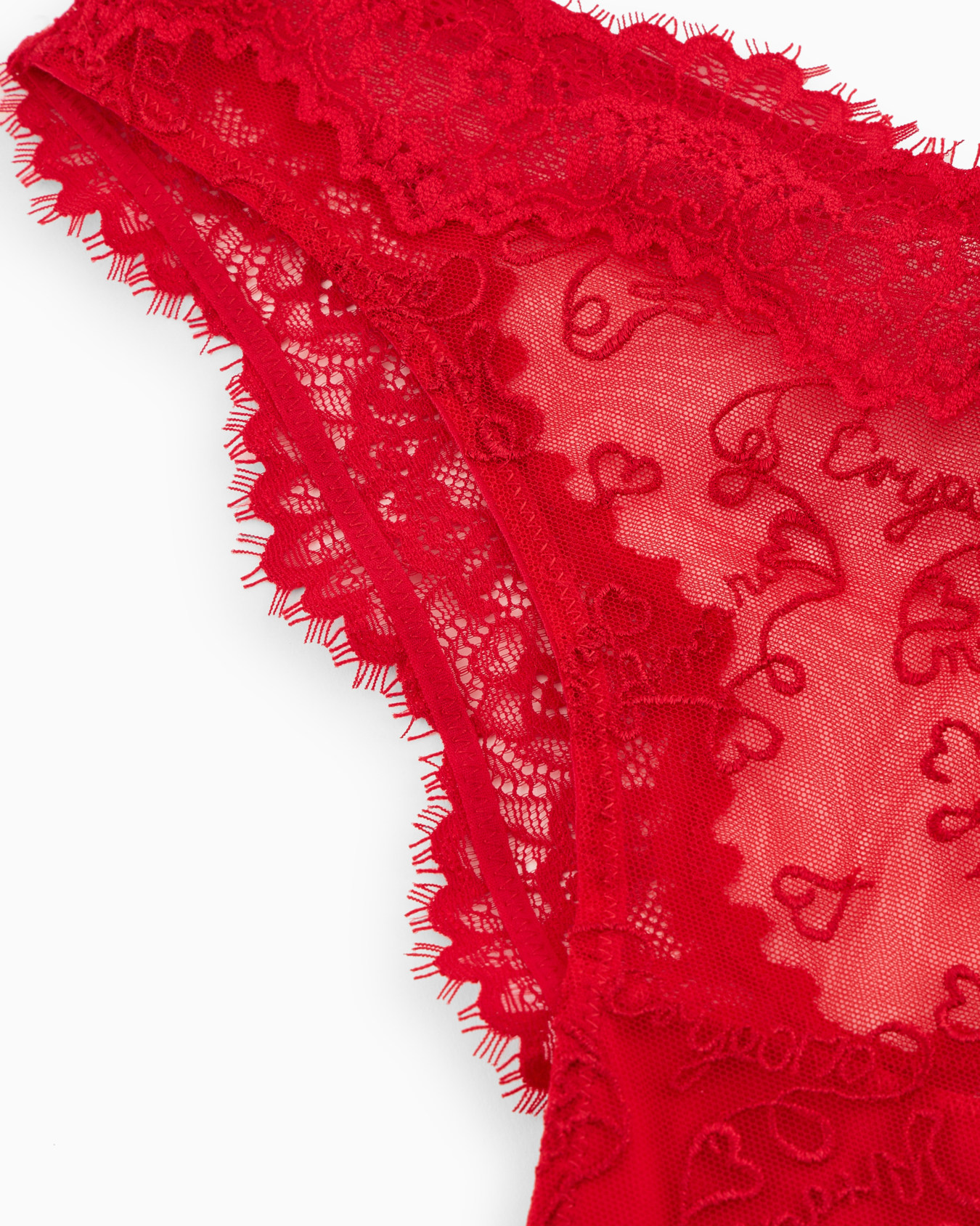 Mesh Brazilian briefs with all-over Holidays logo embroidery Slide 3