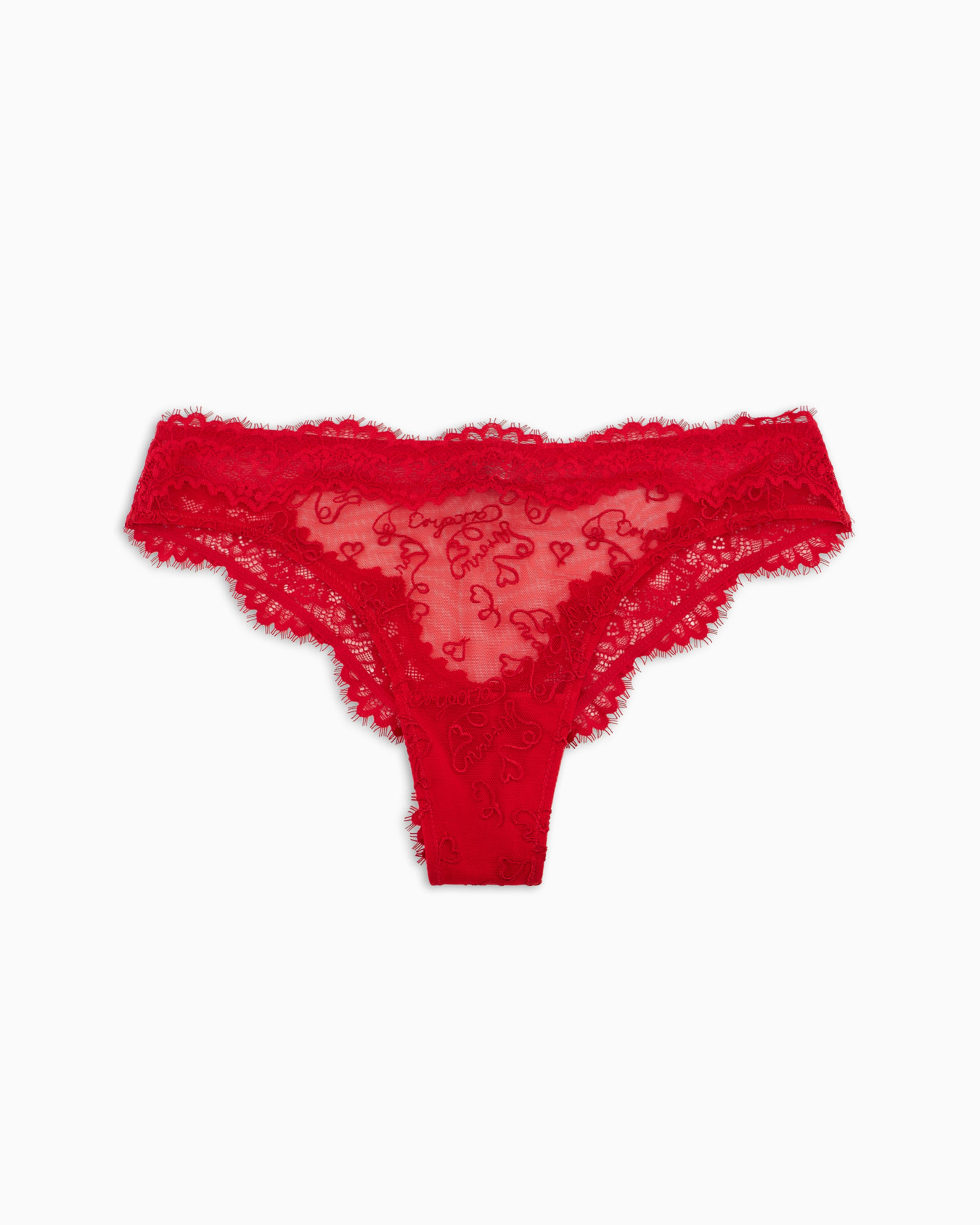 Mesh Brazilian briefs with all-over Holidays logo embroidery Slide 0