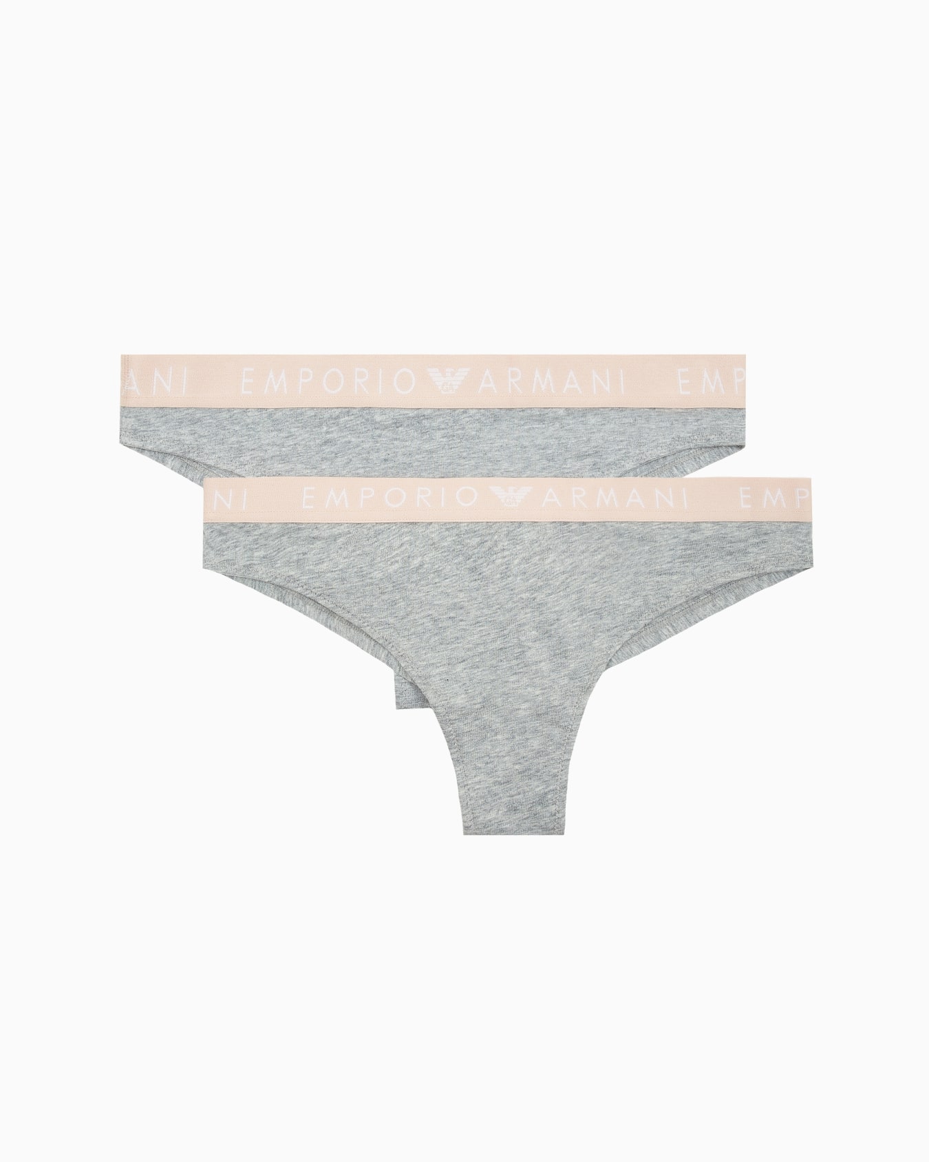 Two-pack of ASV Iconic organic-cotton Brazilian briefs with logo waistband Slide 0