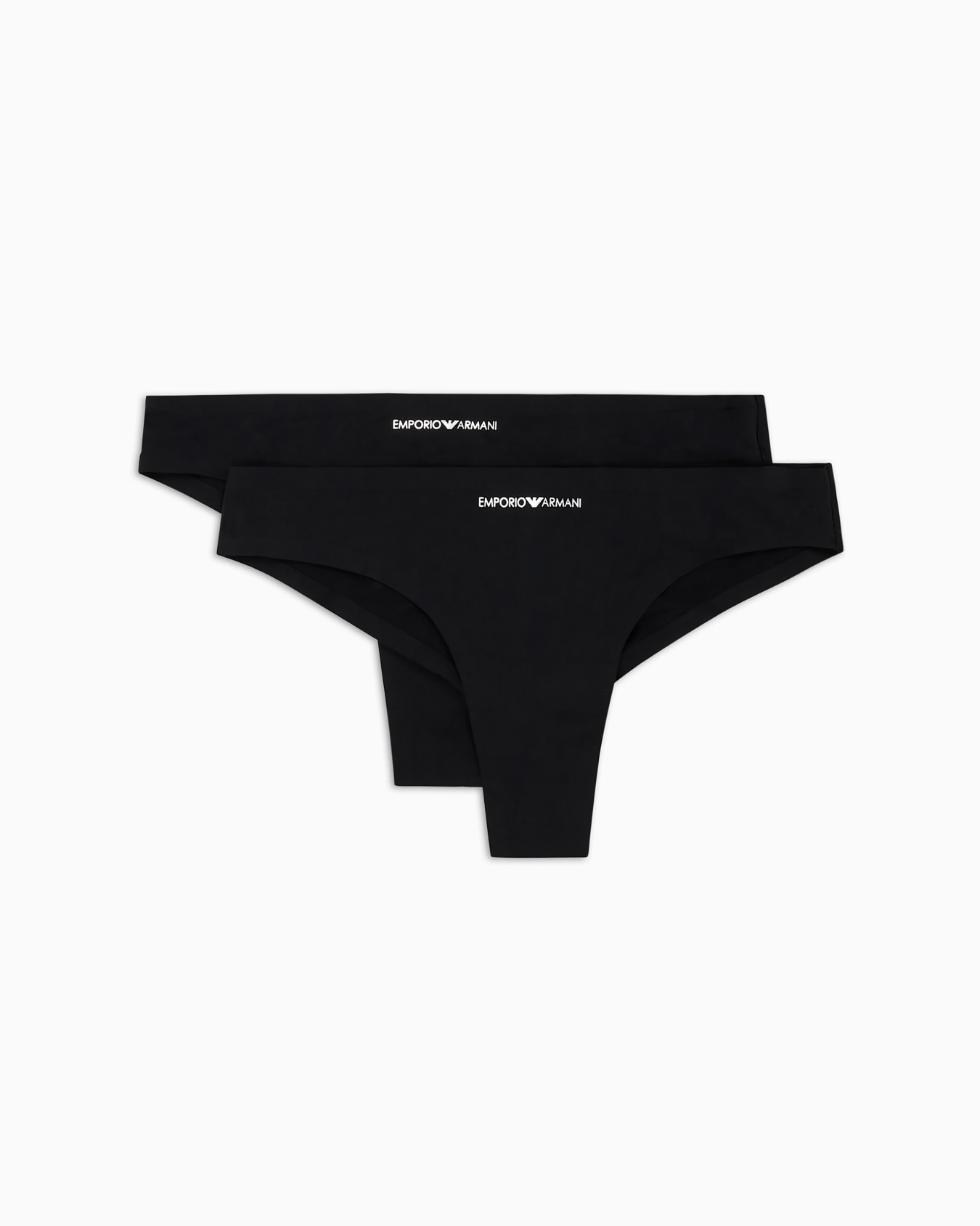 Two-pack of bonded microfibre Brazilian briefs Slide 0
