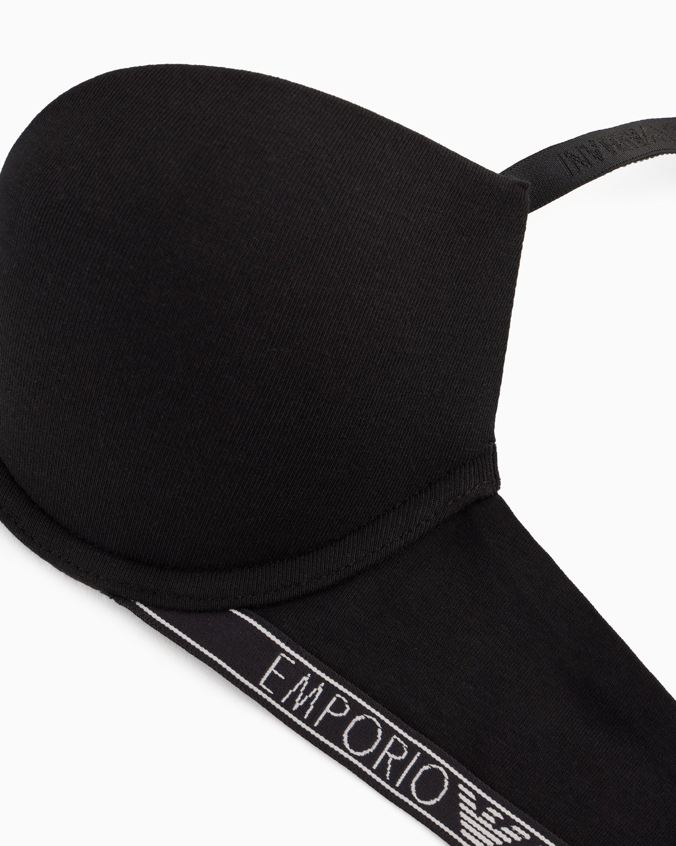 Sujetador push-up de algodón orgánico con logotipo Essential ASV Diapositiva 3