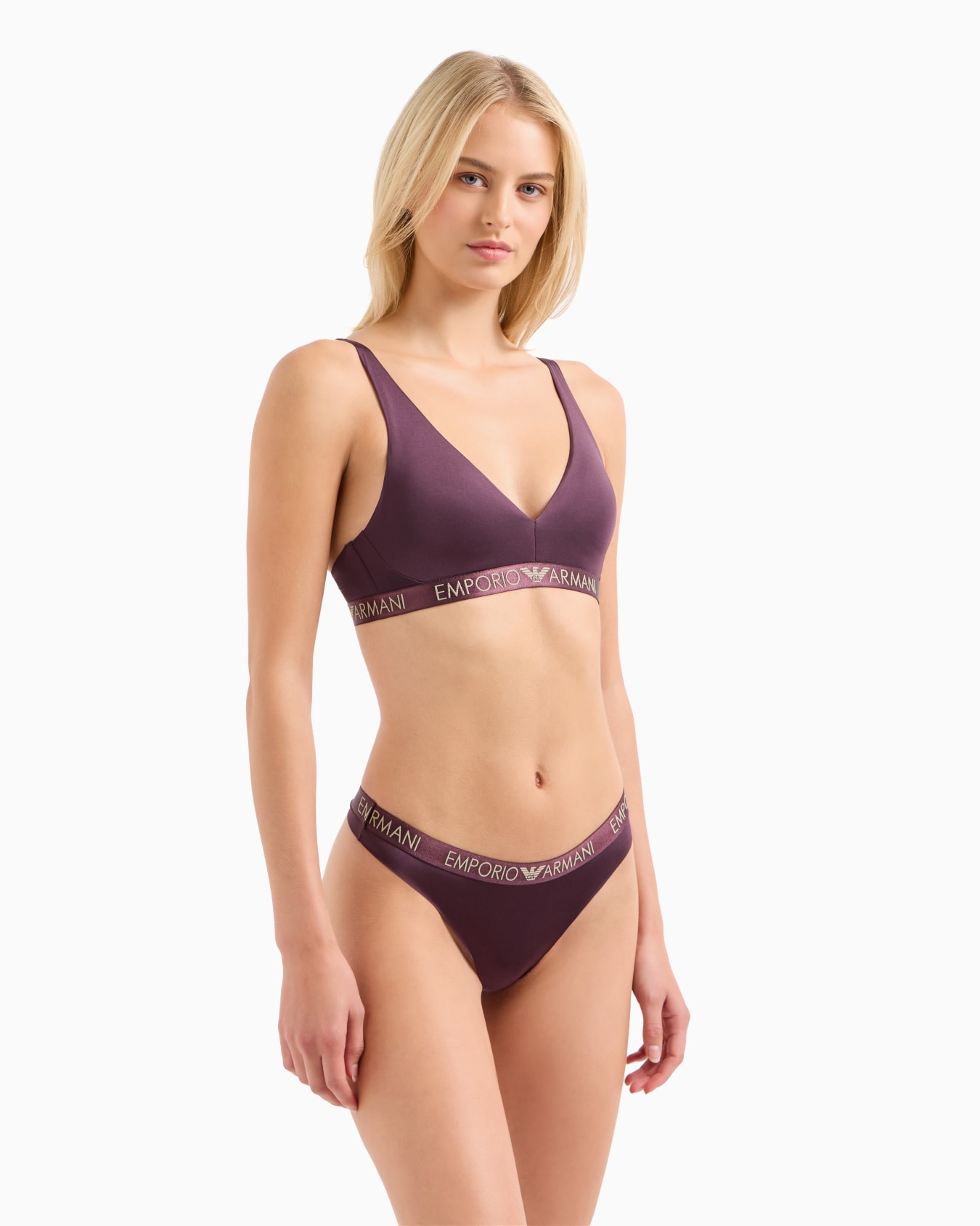 Iconic microfibre bralette with removable cups Slide 1
